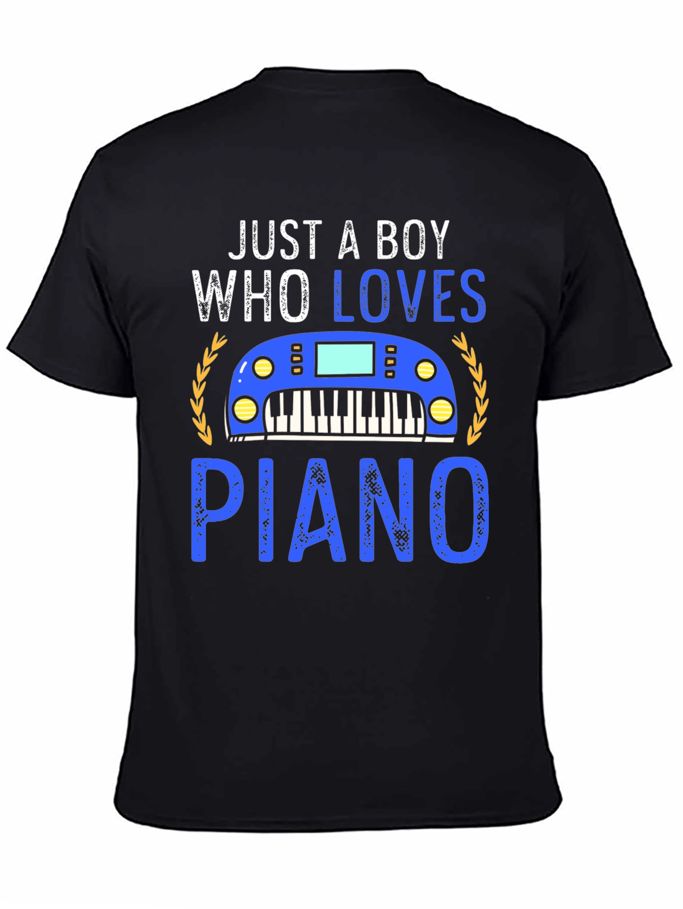 Just a Boy Who Loves Piano Graphic Tee