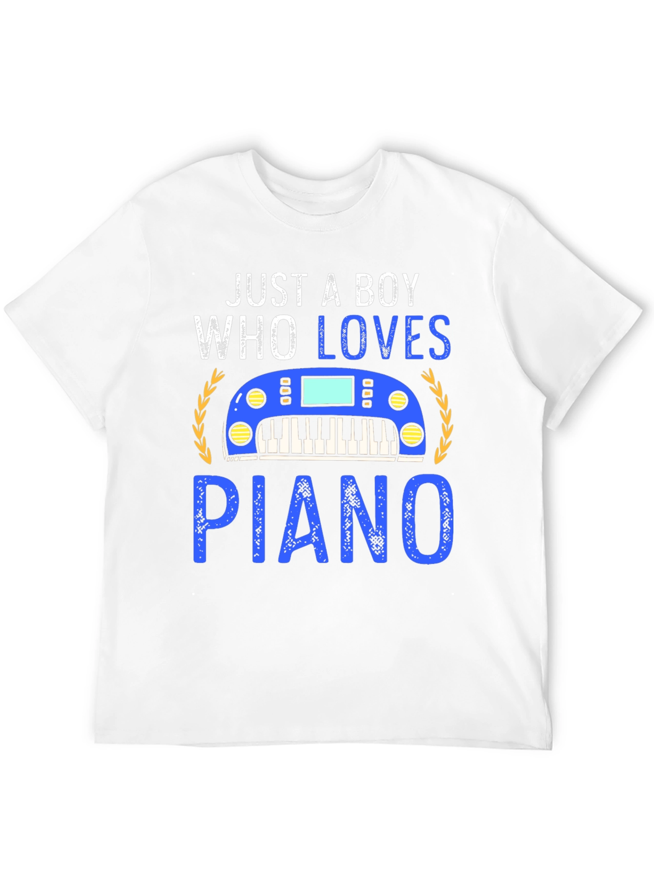 Just a Boy Who Loves Piano Graphic Tee