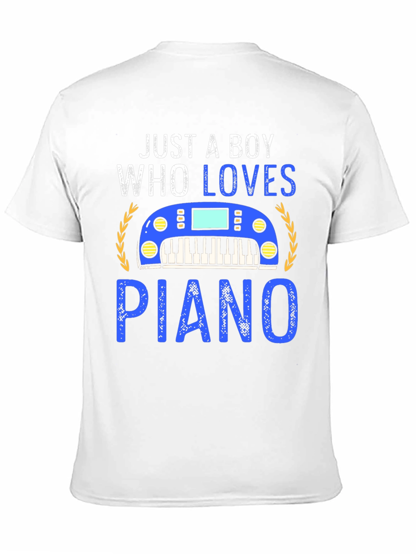 Just a Boy Who Loves Piano Graphic Tee