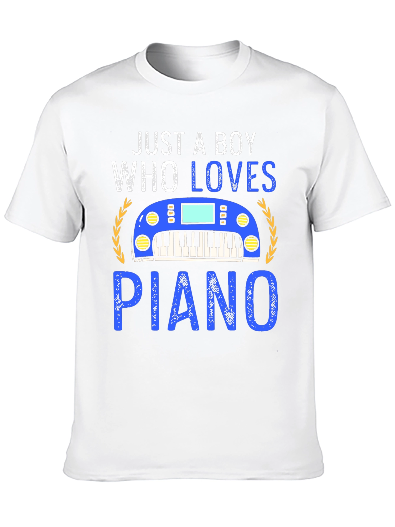 Just a Boy Who Loves Piano Graphic Tee