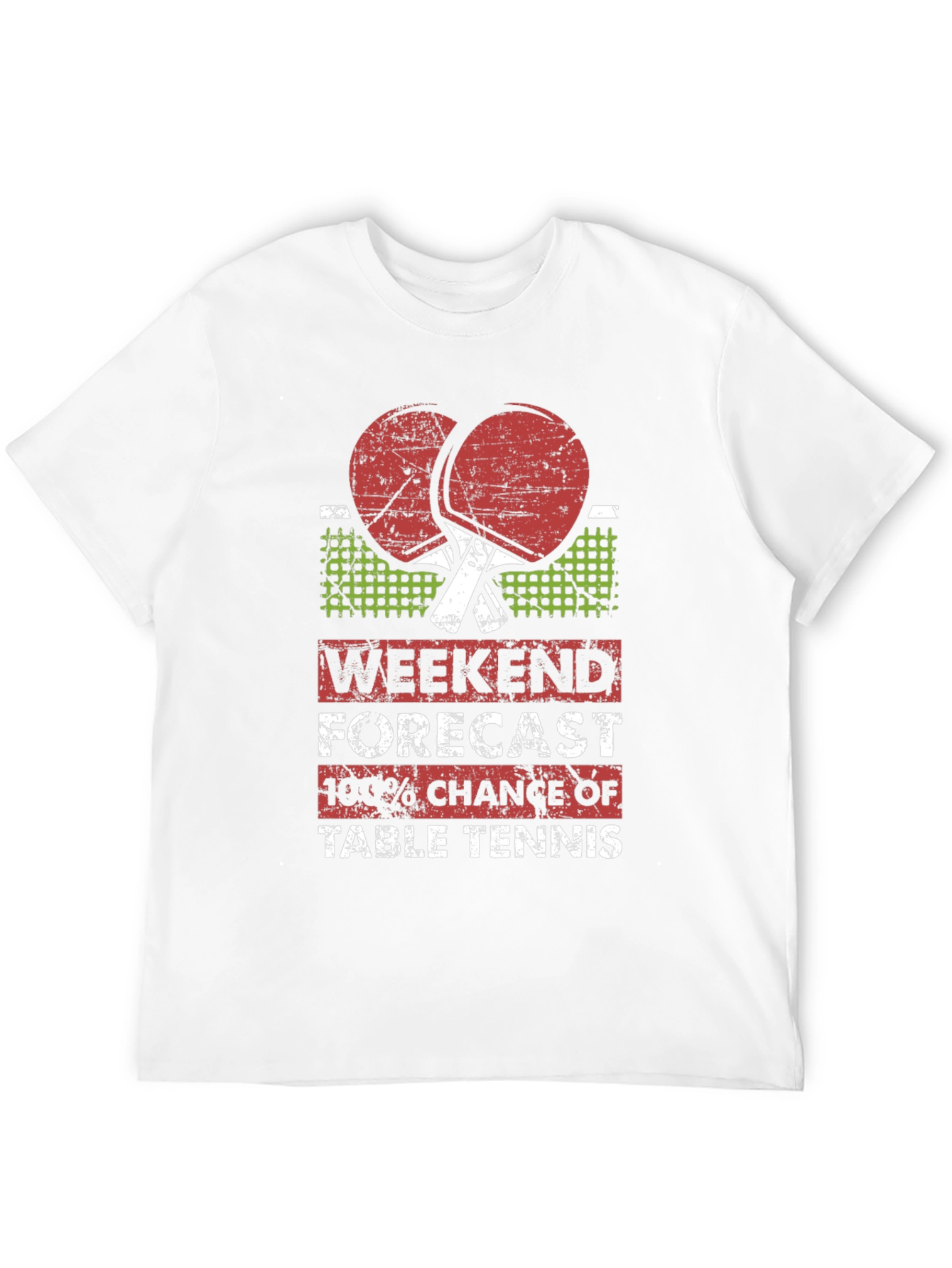 Weekend Table Tennis Forecast Graphic Tee