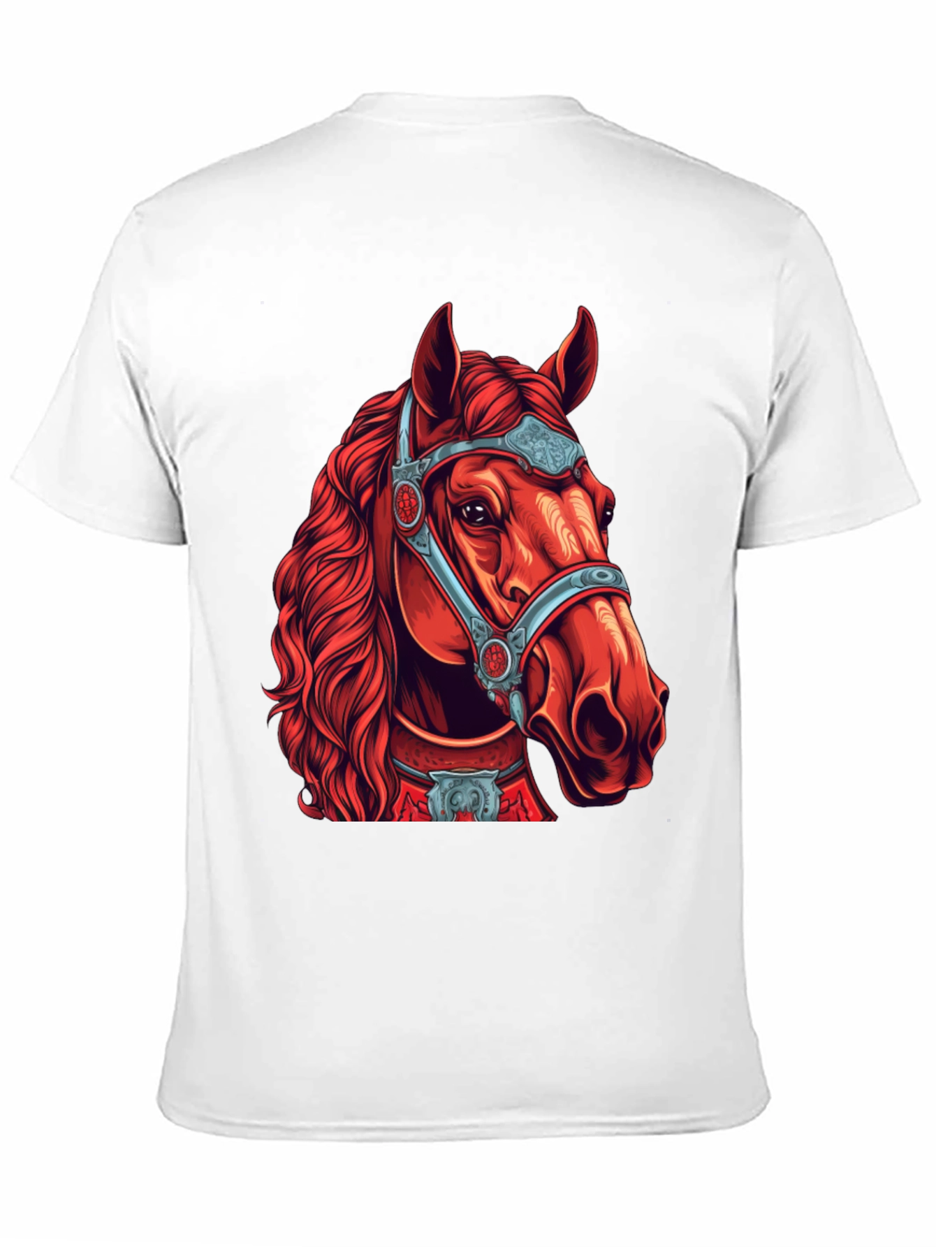 Red Horse Graphic Tee - Equestrian Style