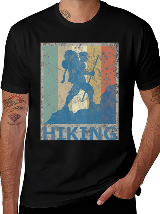 Retro Hiking T-Shirt: Vintage Hiker Tee for Outdoor Adventures
