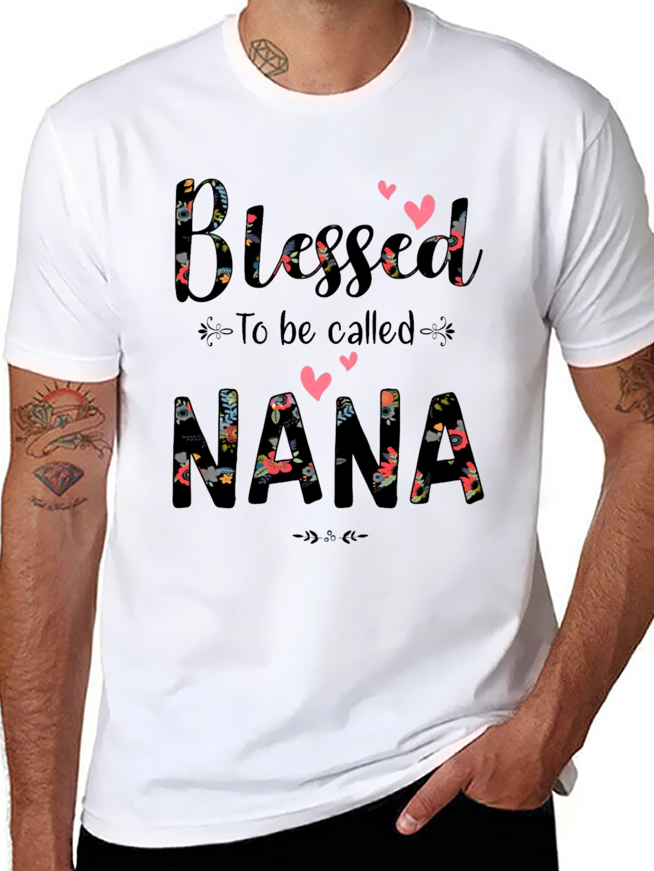 Blessed Nana Floral T-Shirt