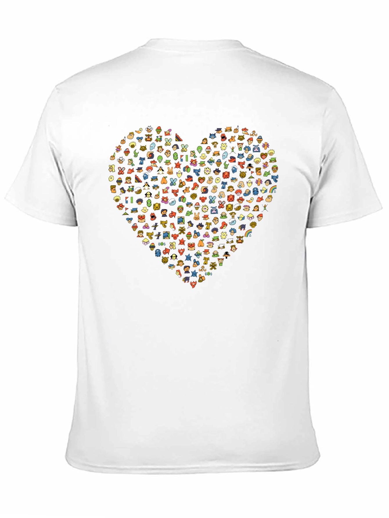 Heart Emoji Graphic Black T-Shirt