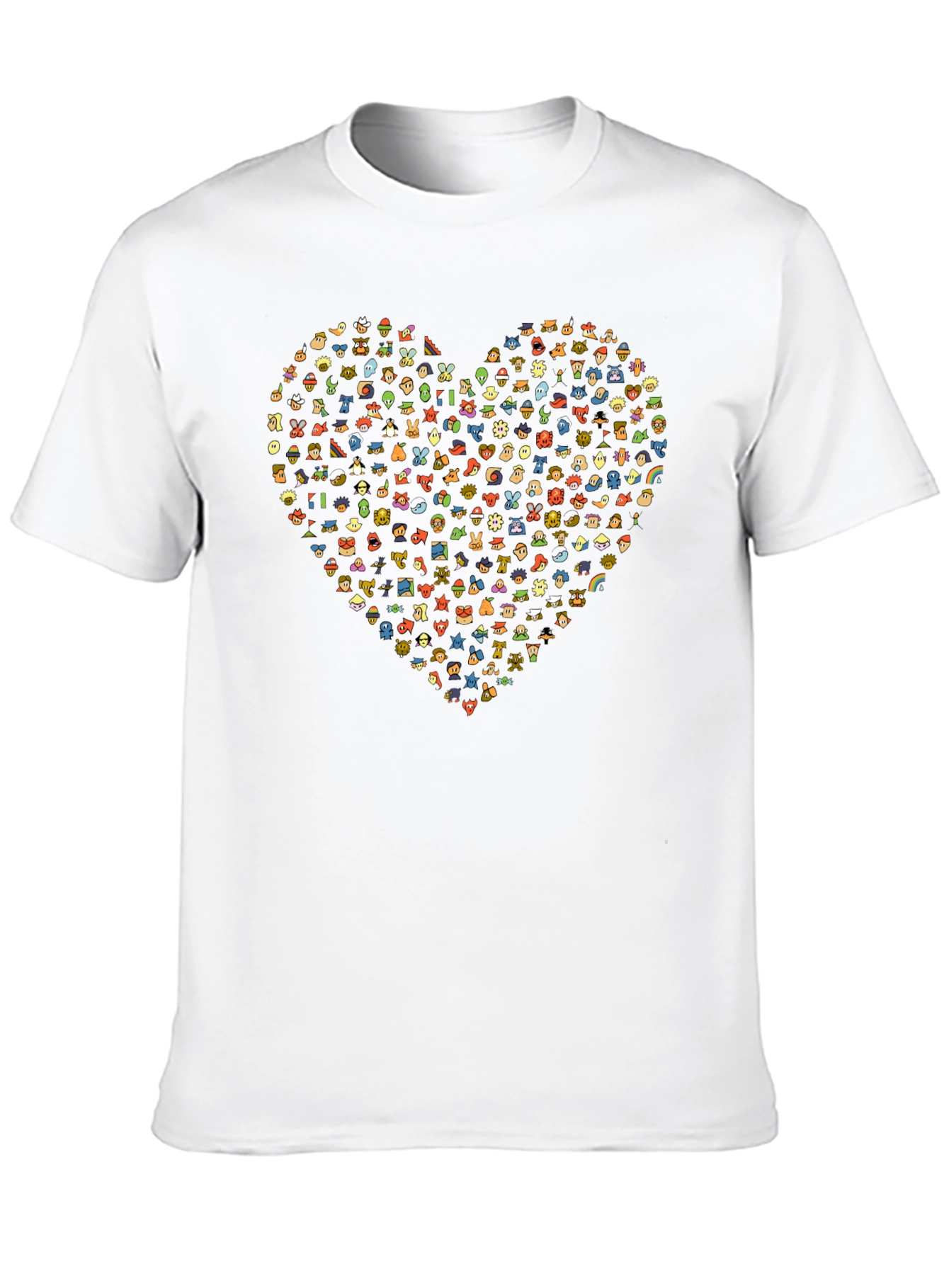 Heart Emoji Graphic Black T-Shirt
