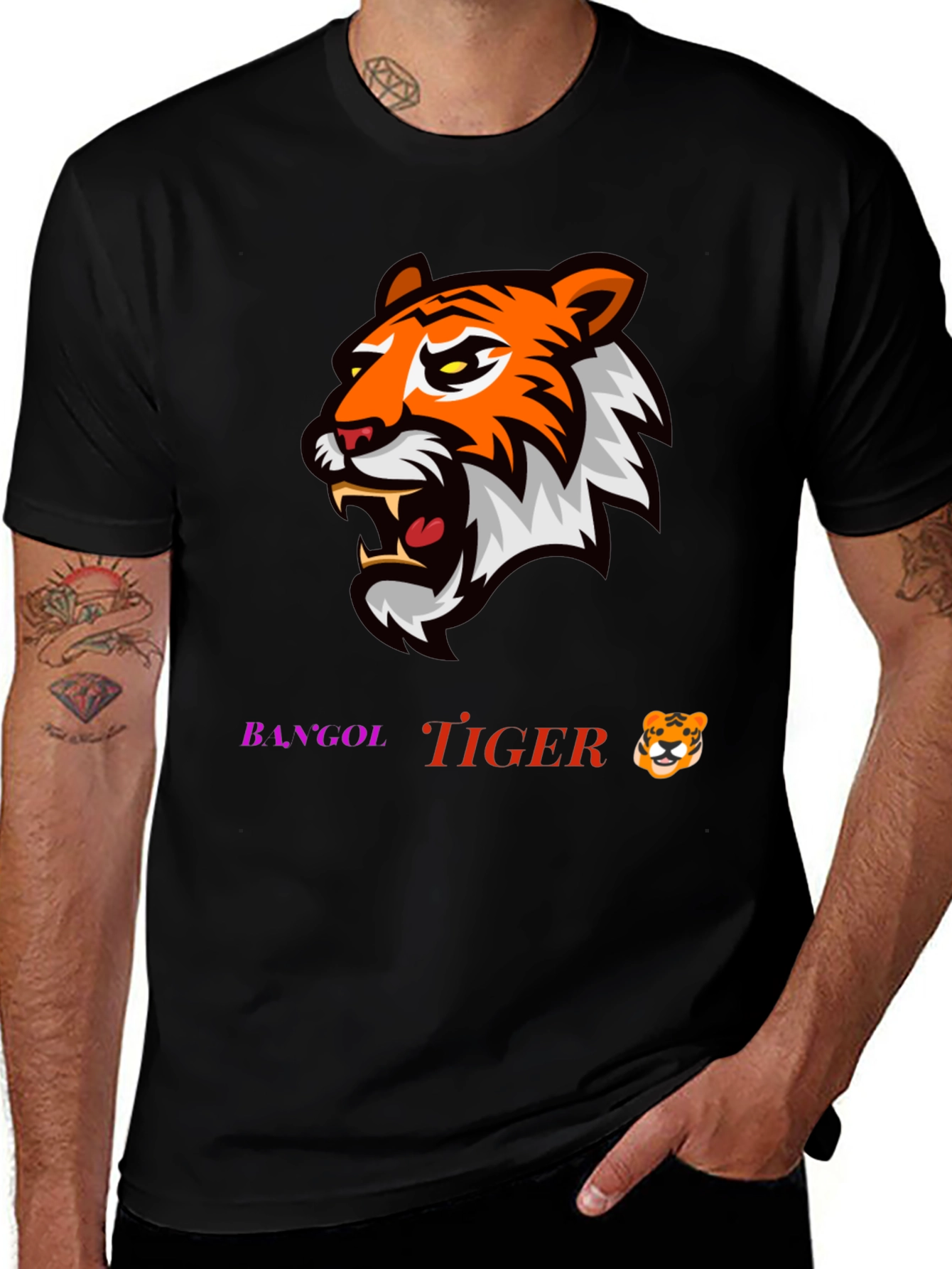 Bengal Tiger Graphic T-Shirt - Fierce Style