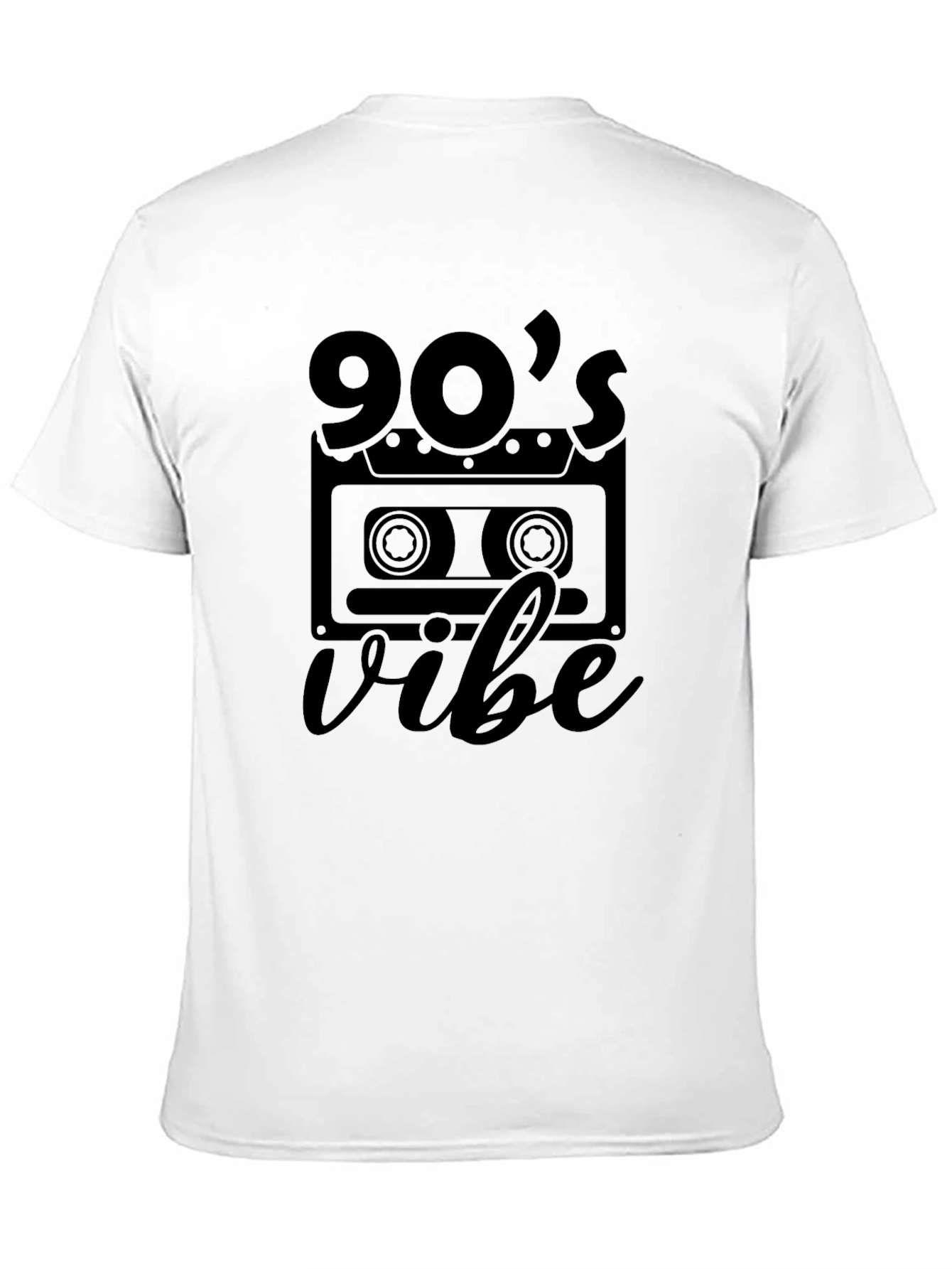 90s Vibe Graphic Tee - Retro Cassette Design