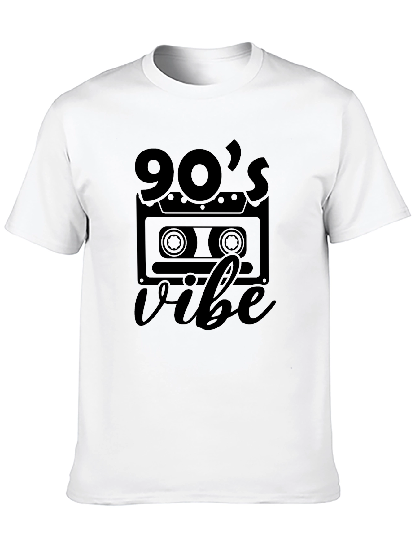 90s Vibe Graphic Tee - Retro Cassette Design