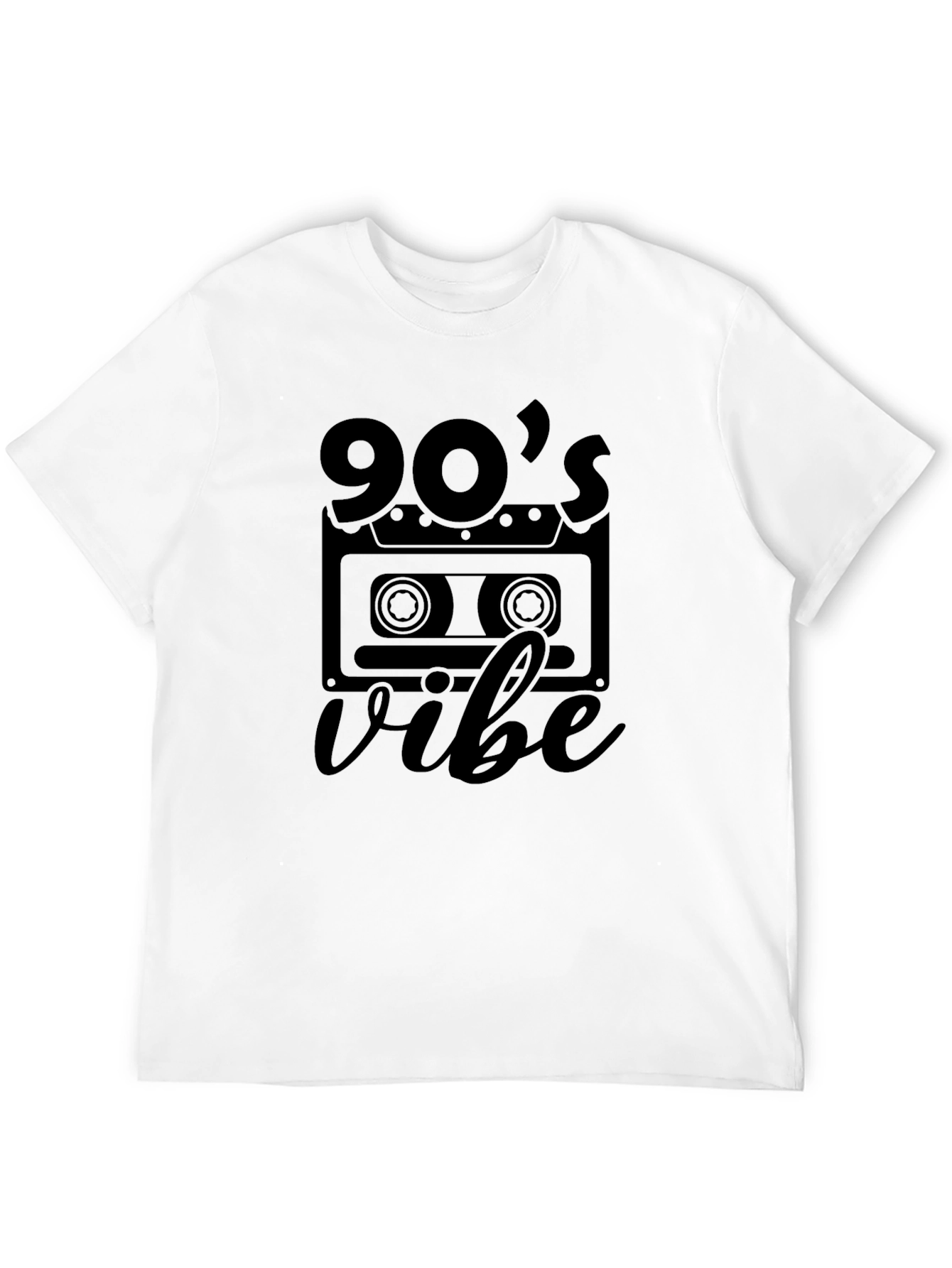 90s Vibe Graphic Tee - Retro Cassette Design