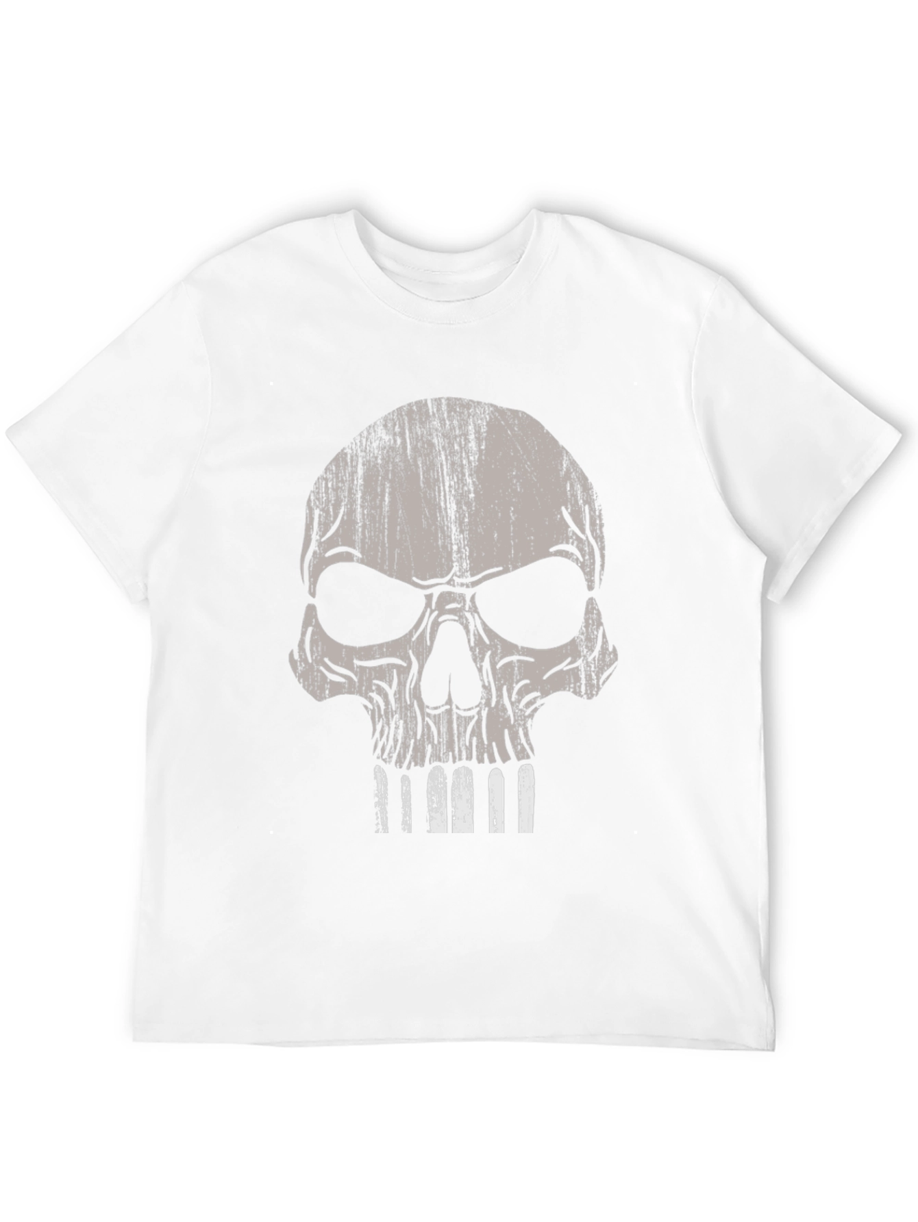 Skull Graphic Print Black T-Shirt