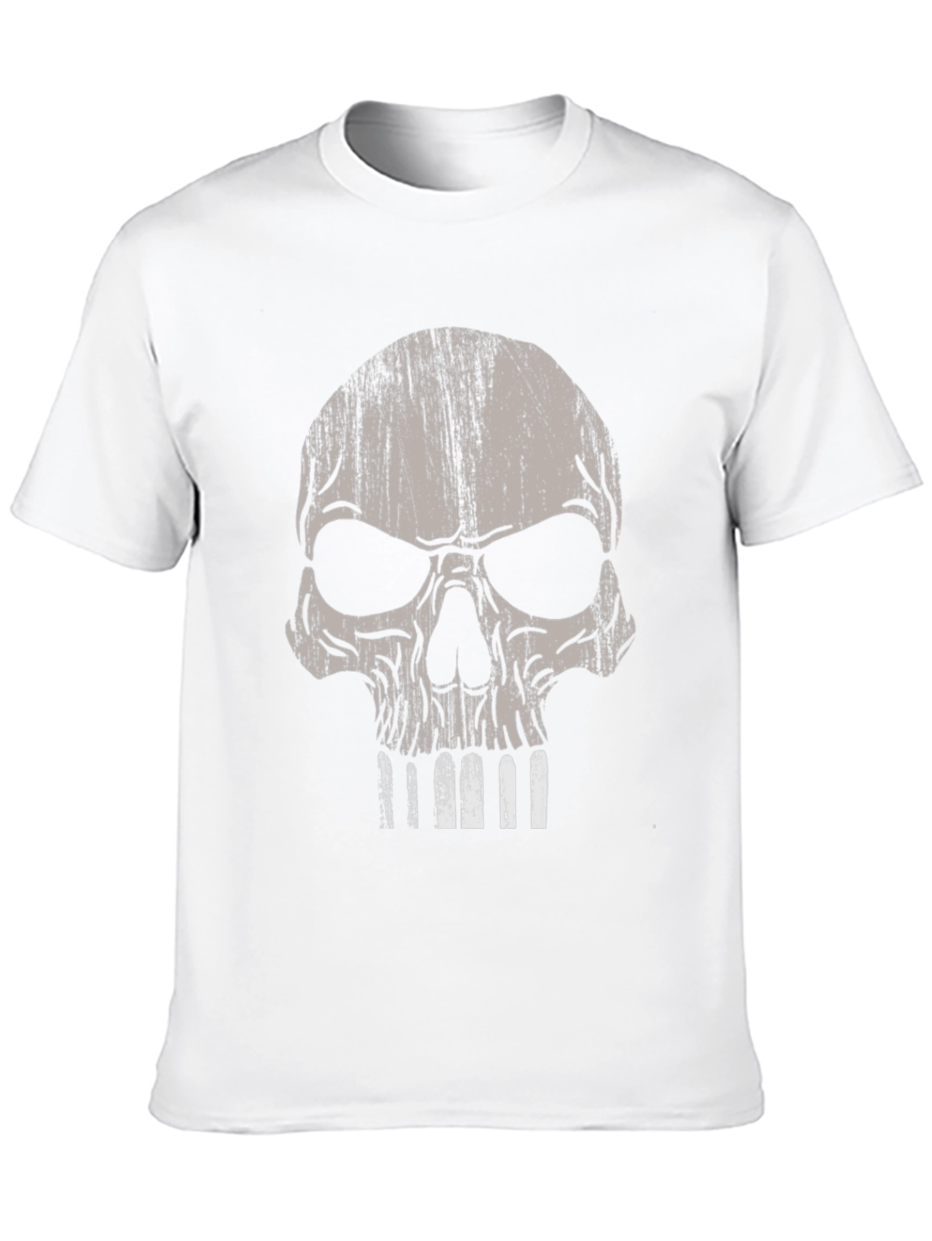Skull Graphic Print Black T-Shirt