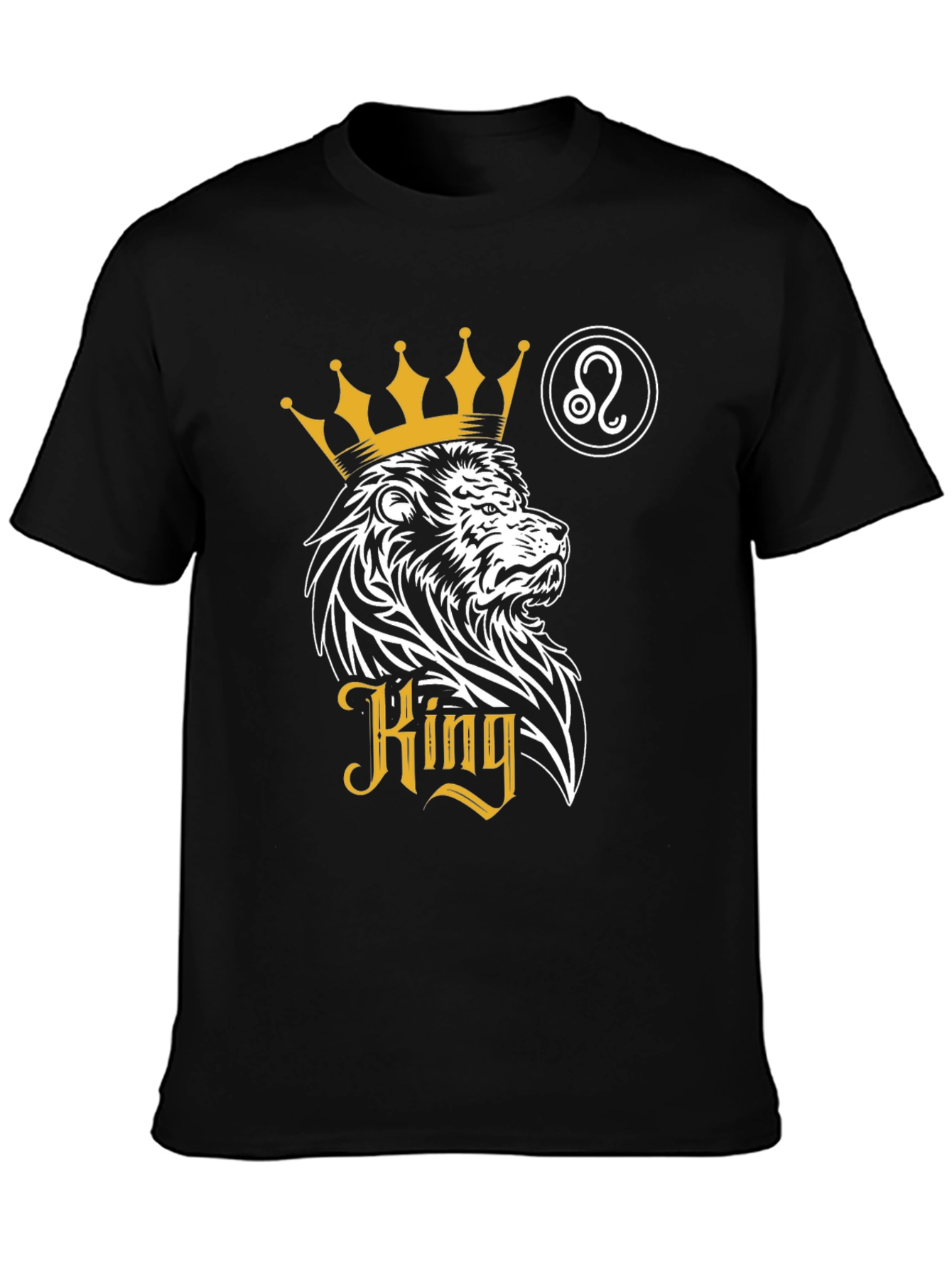 King Lion Zodiac T-Shirt - Leo Zodiac Sign