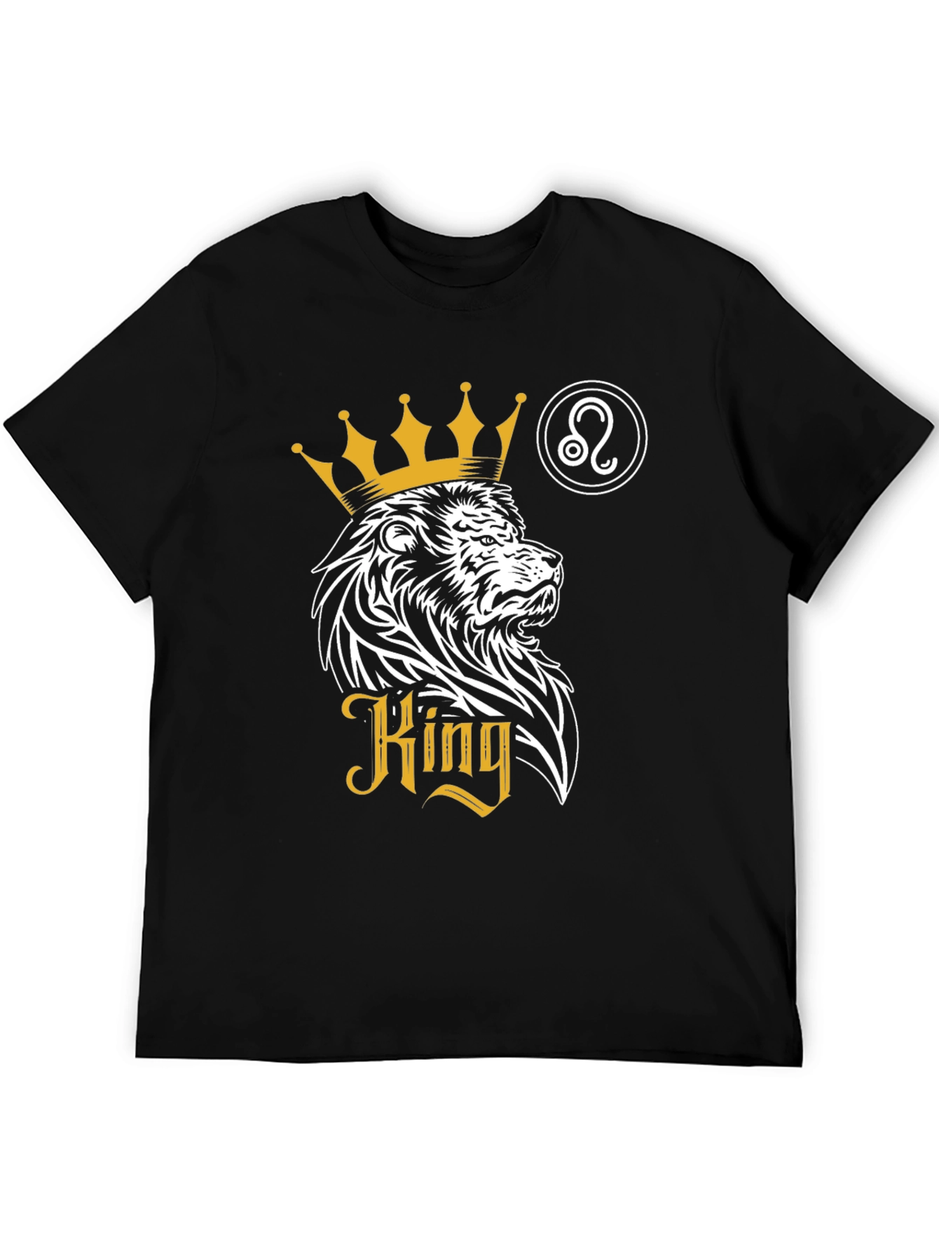 King Lion Zodiac T-Shirt - Leo Zodiac Sign
