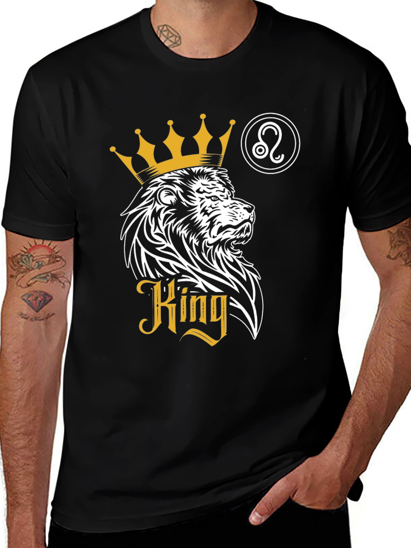 King Lion Zodiac T-Shirt - Leo Zodiac Sign