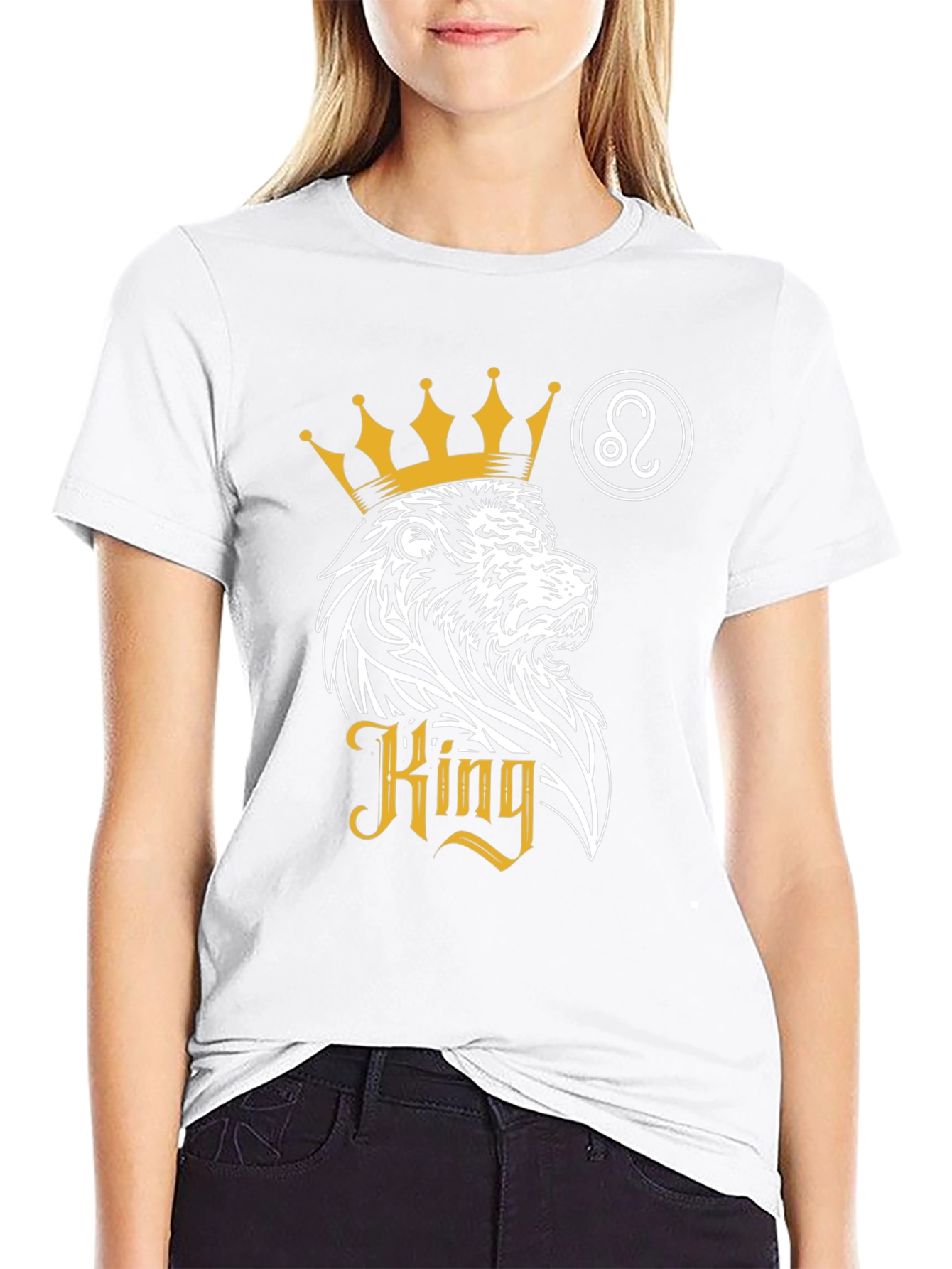 King Lion Zodiac T-Shirt - Leo Zodiac Sign