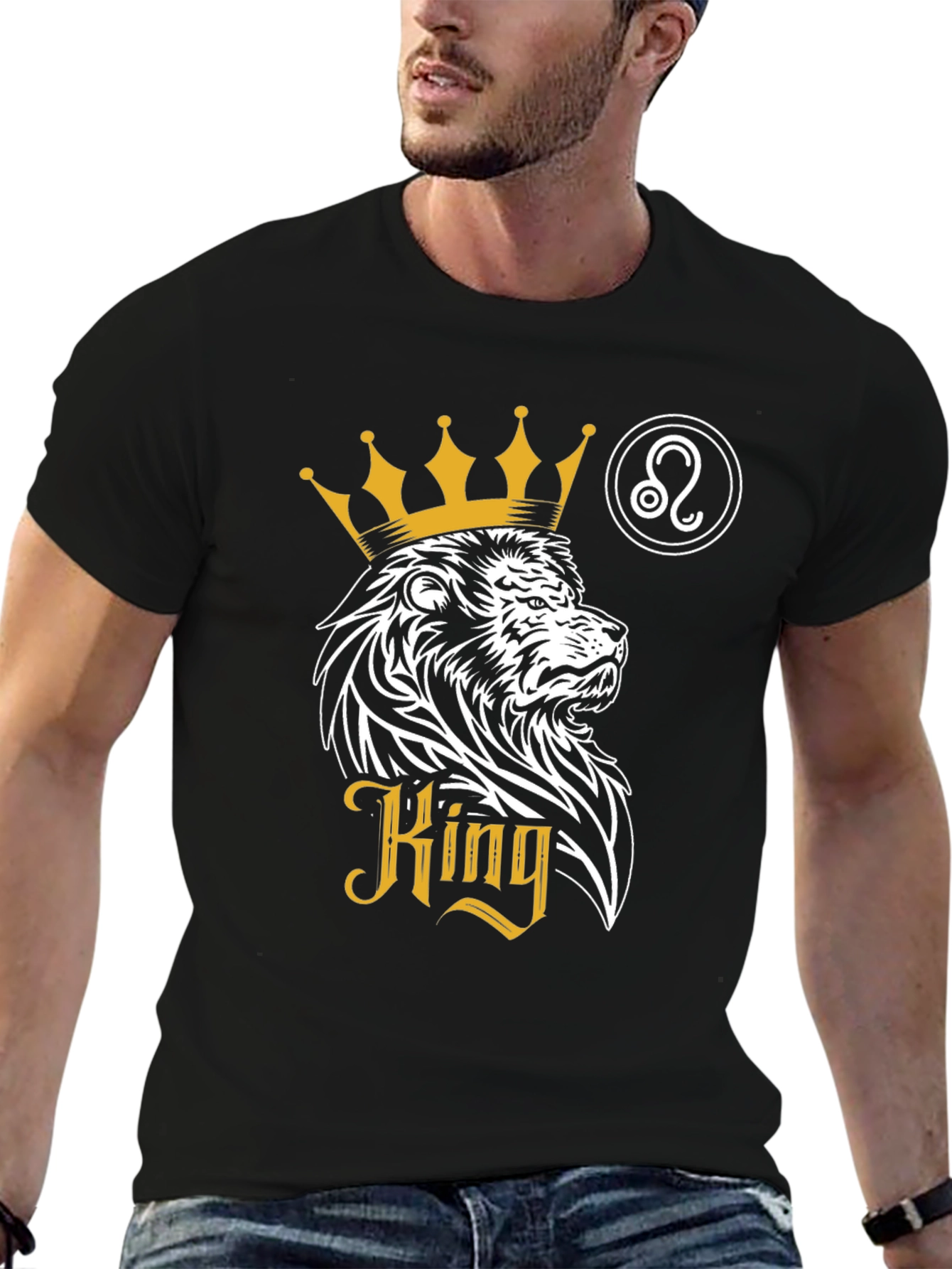 King Lion Zodiac T-Shirt - Leo Zodiac Sign