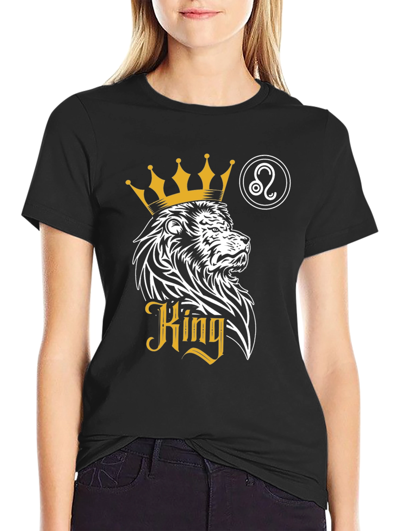 King Lion Zodiac T-Shirt - Leo Zodiac Sign