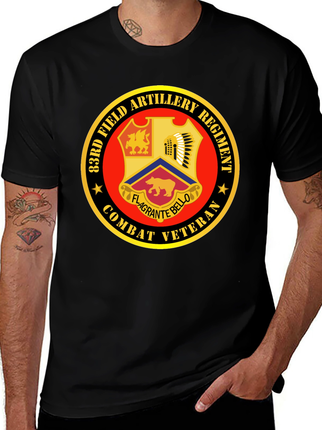 83rd Field Artillery Regiment Combat Veteran T-Shirt