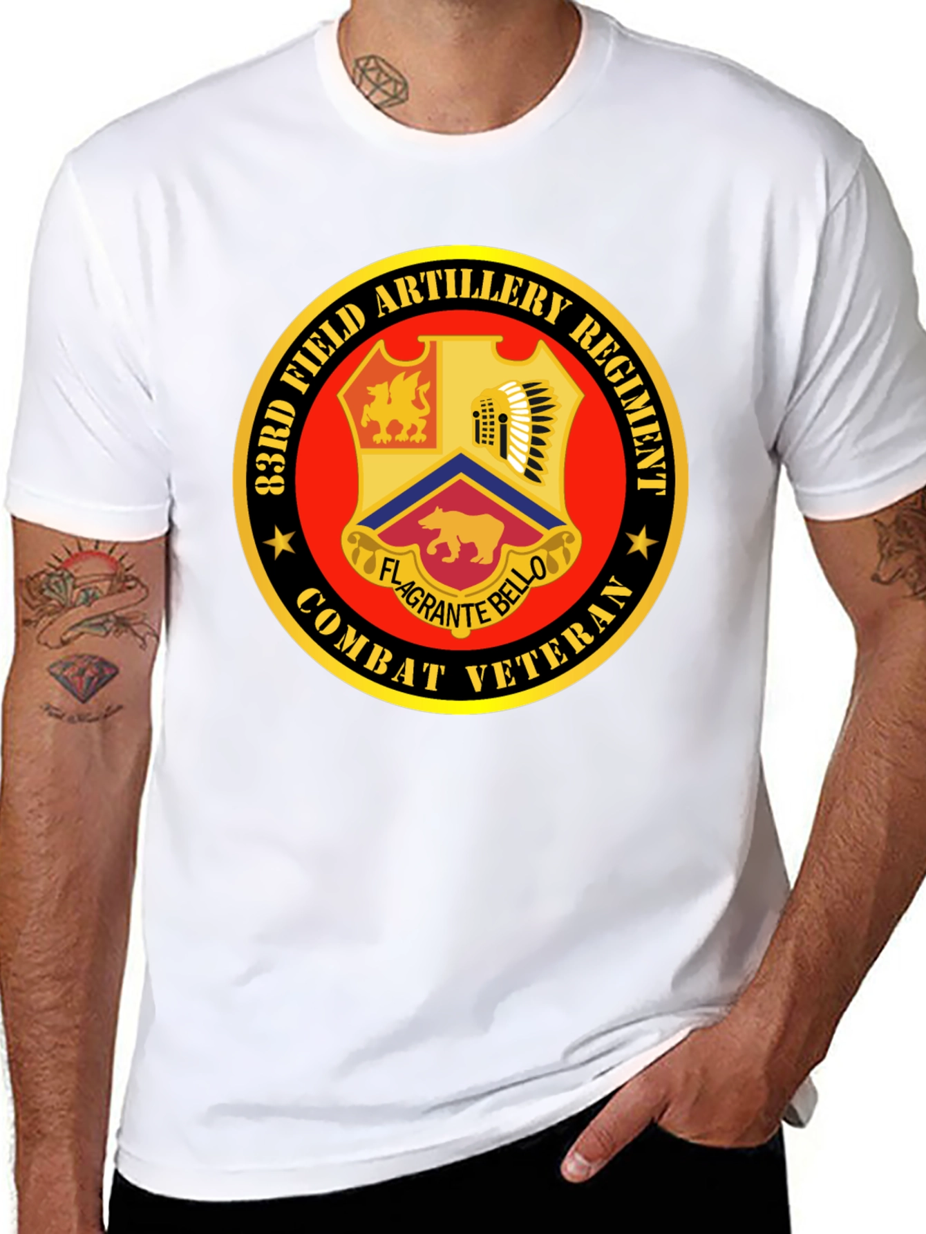 83rd Field Artillery Regiment Combat Veteran T-Shirt