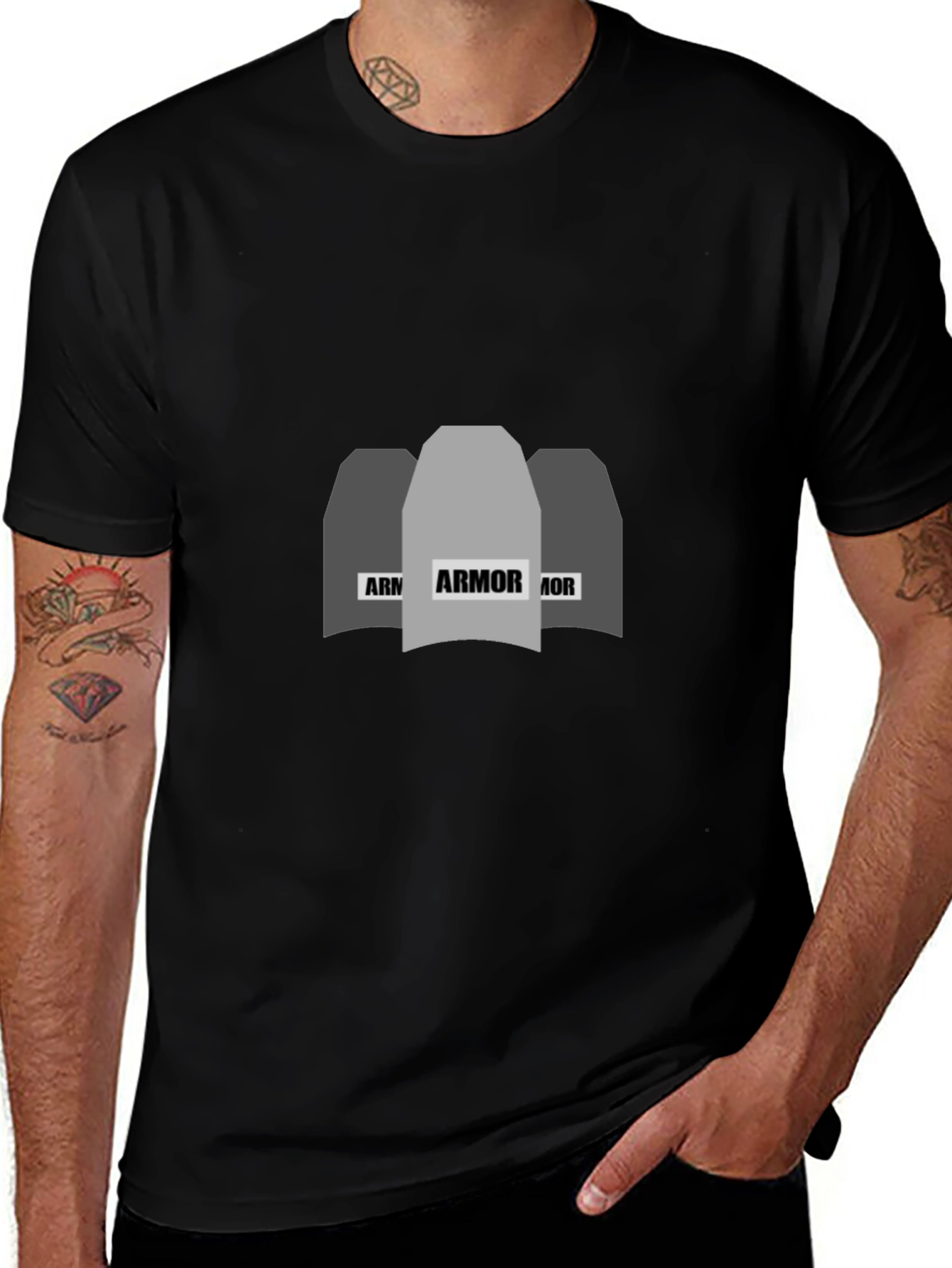 Armor Graphic Black T-Shirt