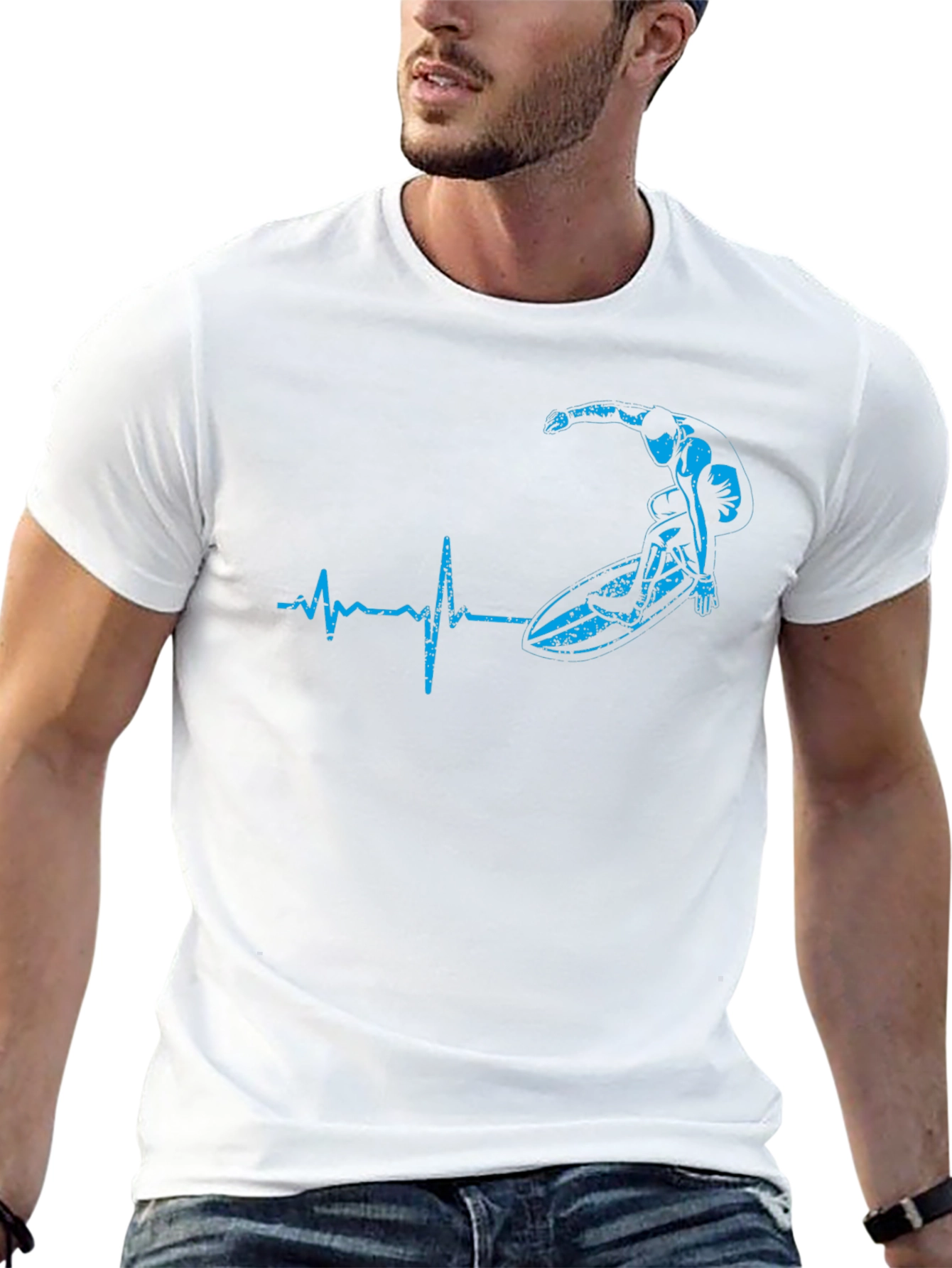 Surfing Heartbeat T-Shirt