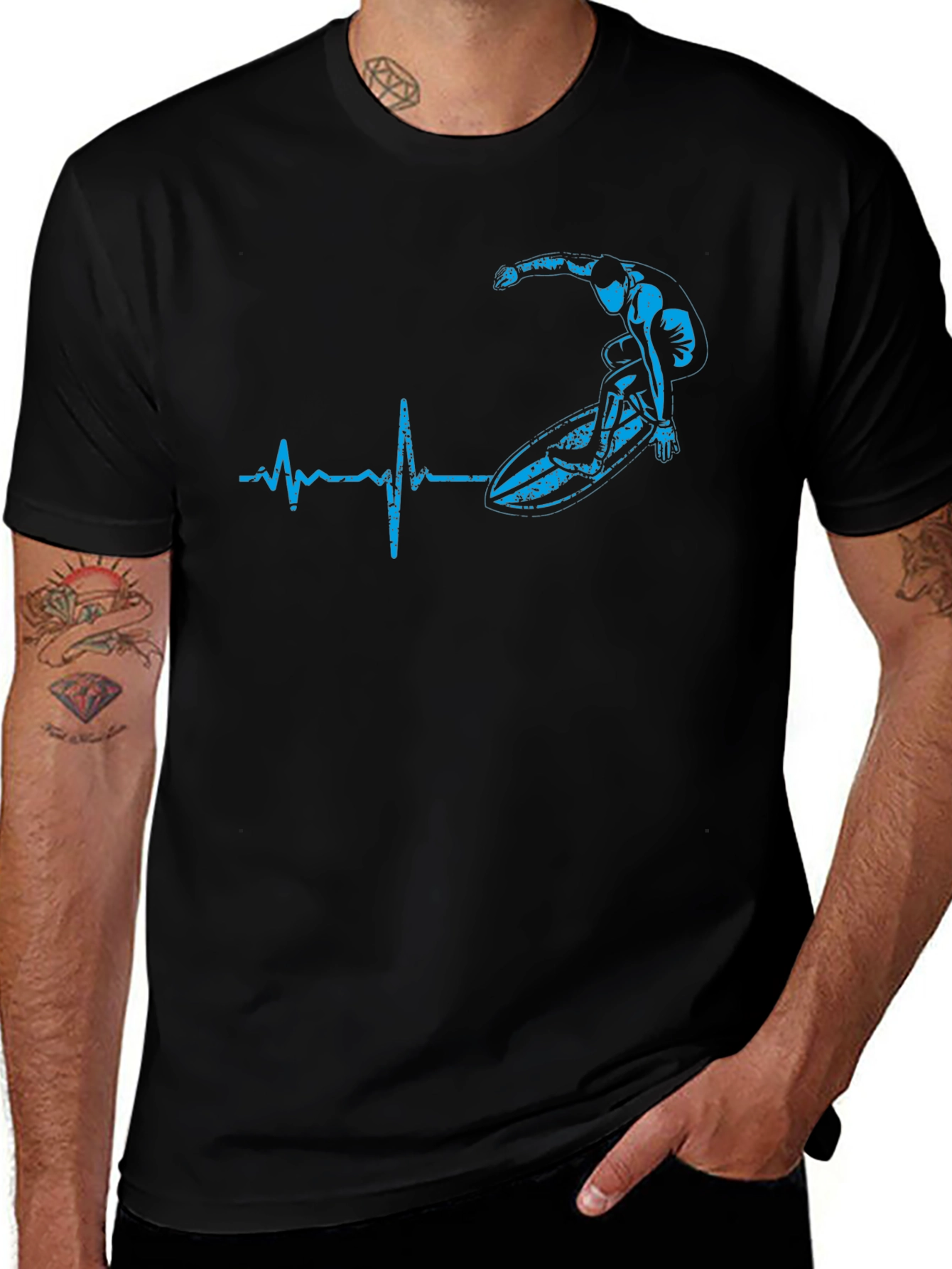 Surfing Heartbeat T-Shirt