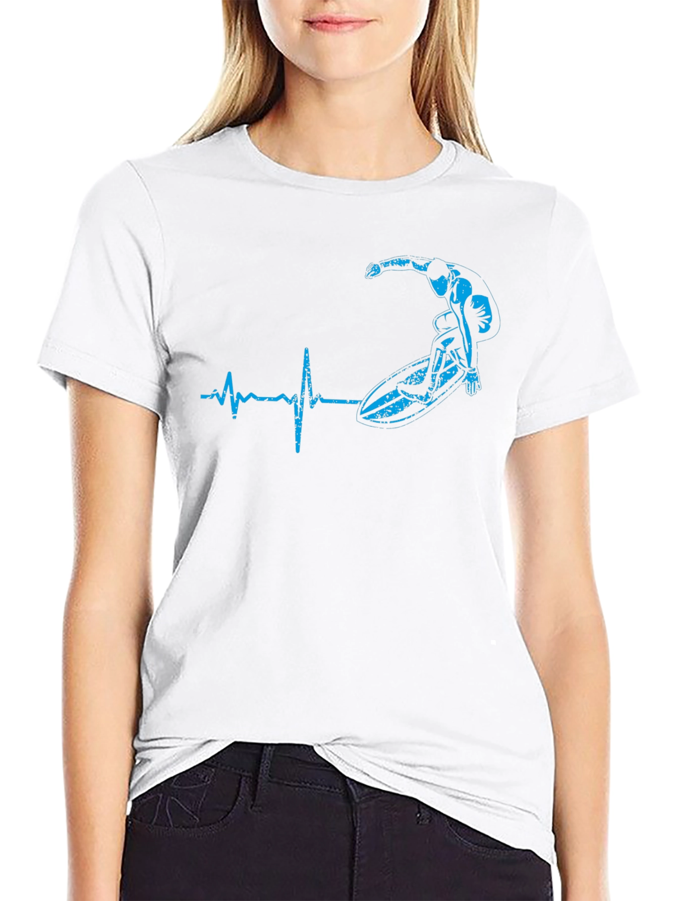 Surfing Heartbeat T-Shirt
