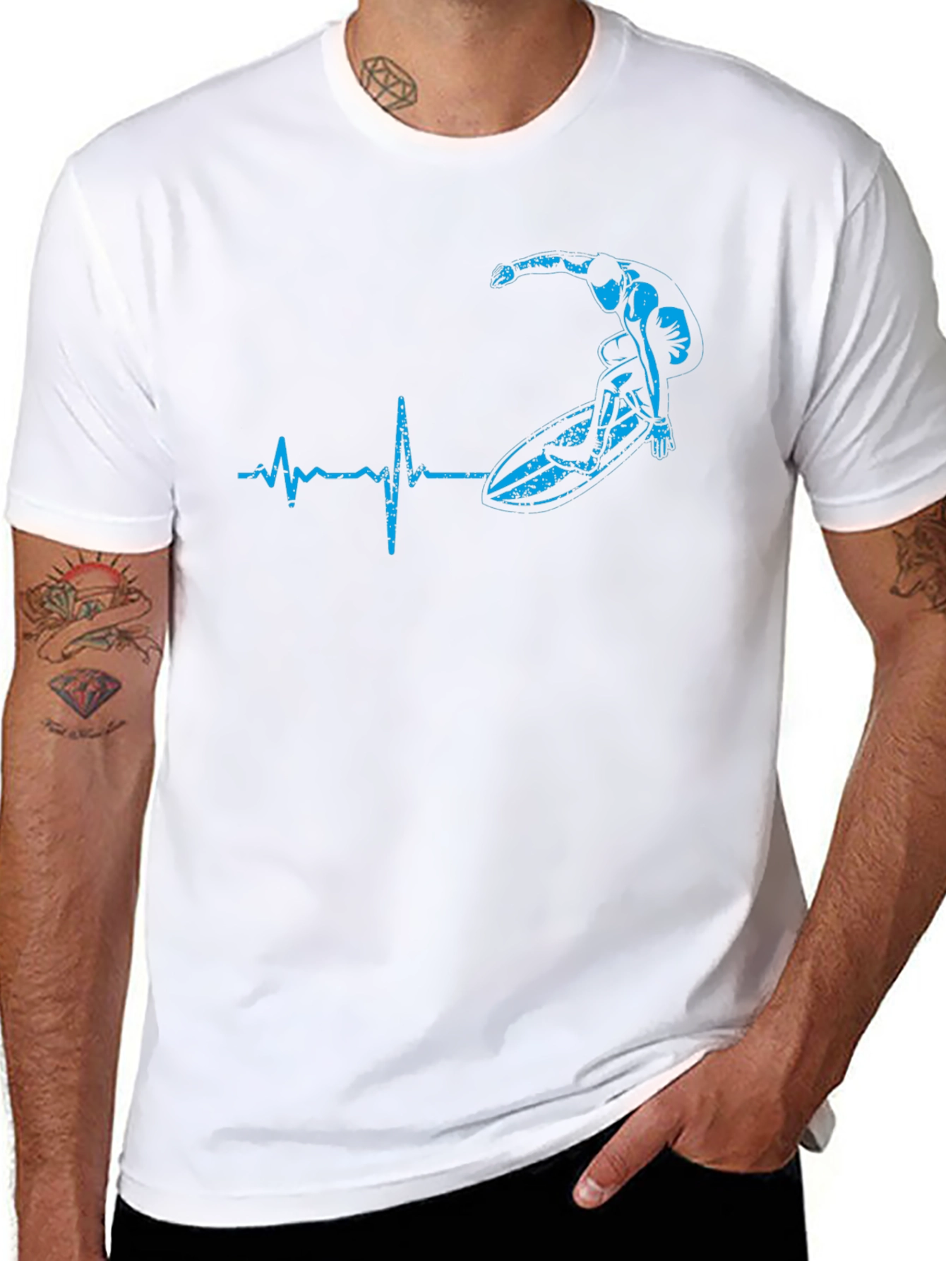 Surfing Heartbeat T-Shirt
