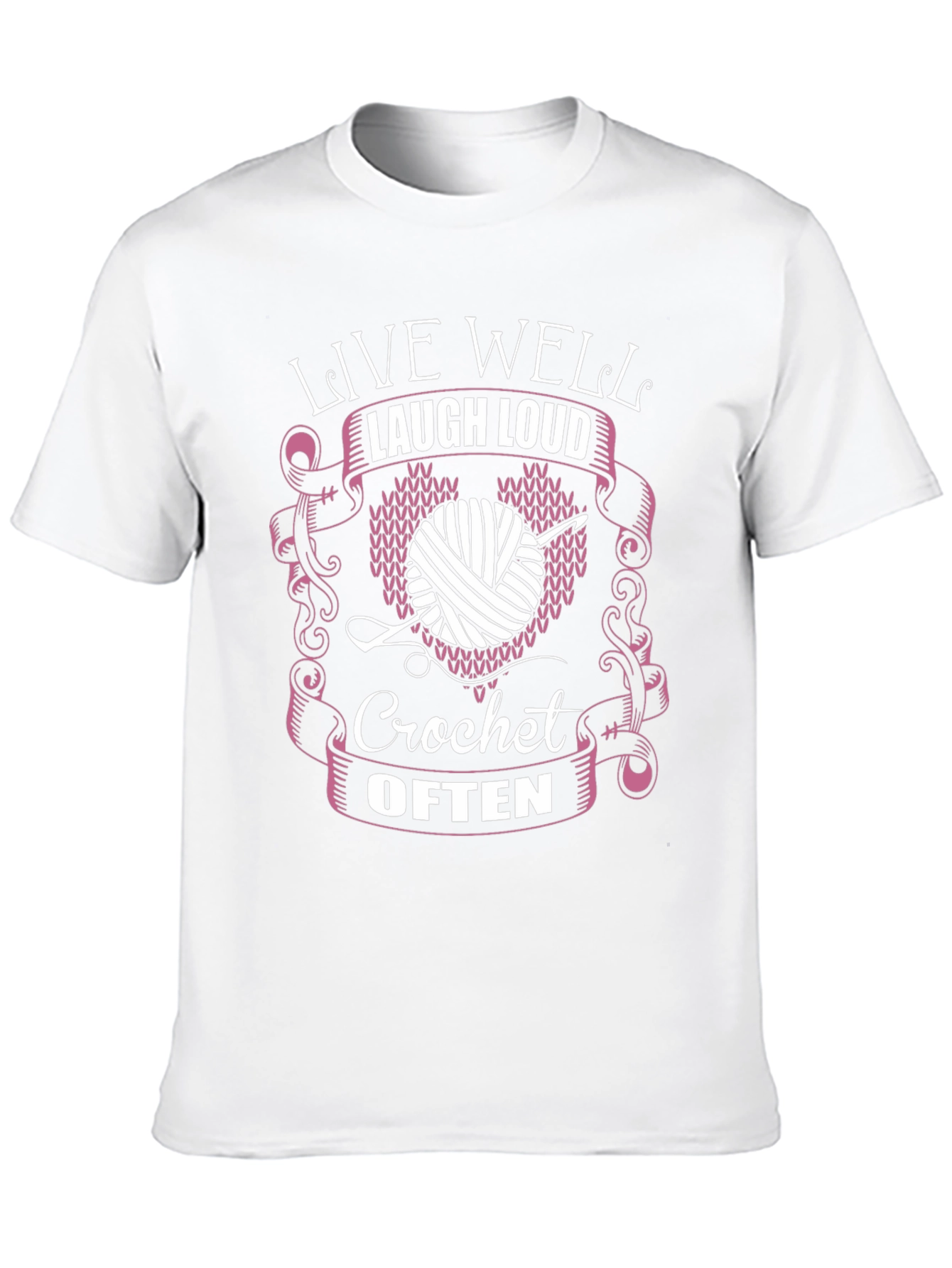 Live Well Laugh Loud Crochet Often T-Shirt