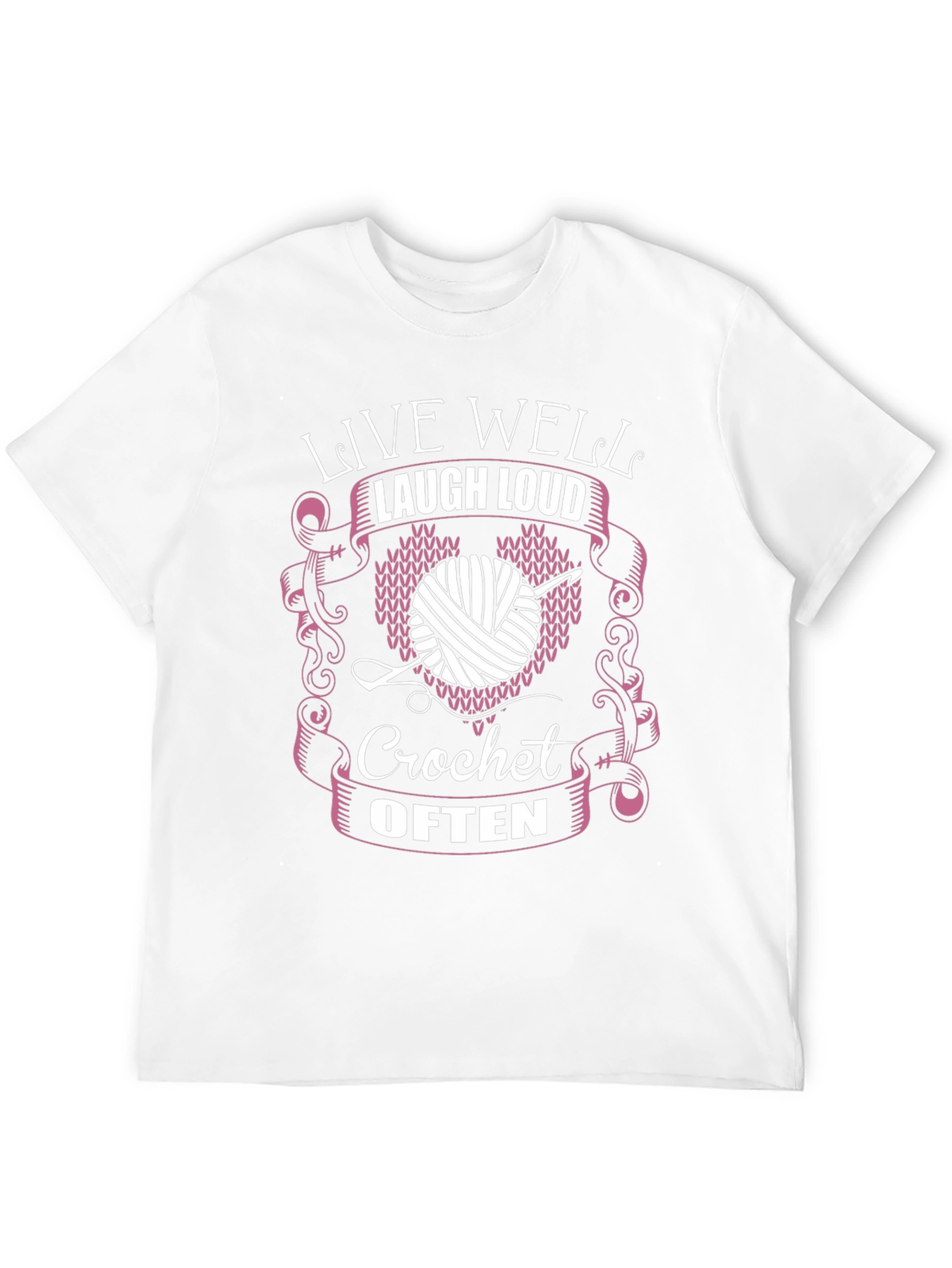 Live Well Laugh Loud Crochet Often T-Shirt