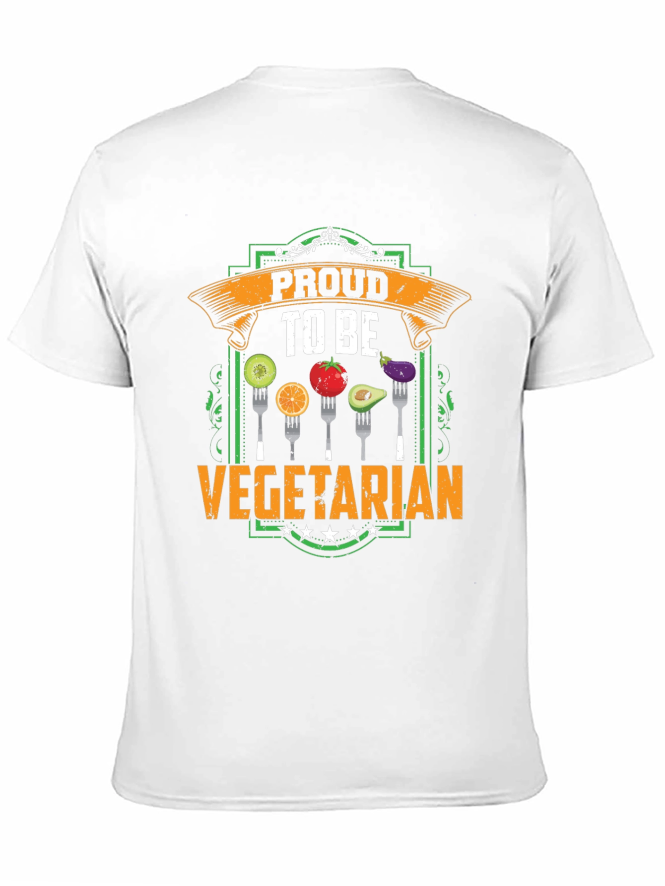 Proud To Be Vegetarian T-Shirt - Food Graphic Tee