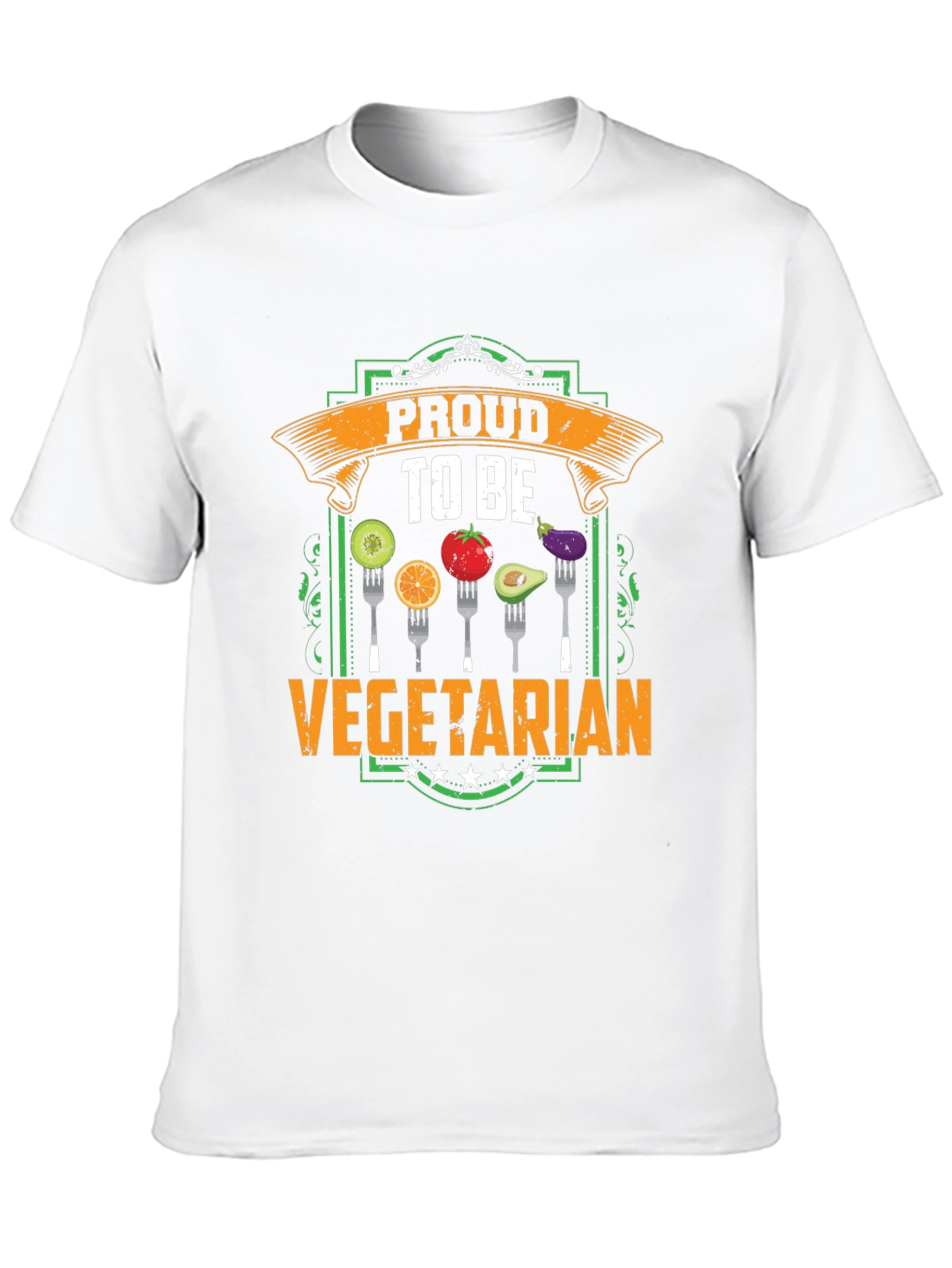 Proud To Be Vegetarian T-Shirt - Food Graphic Tee