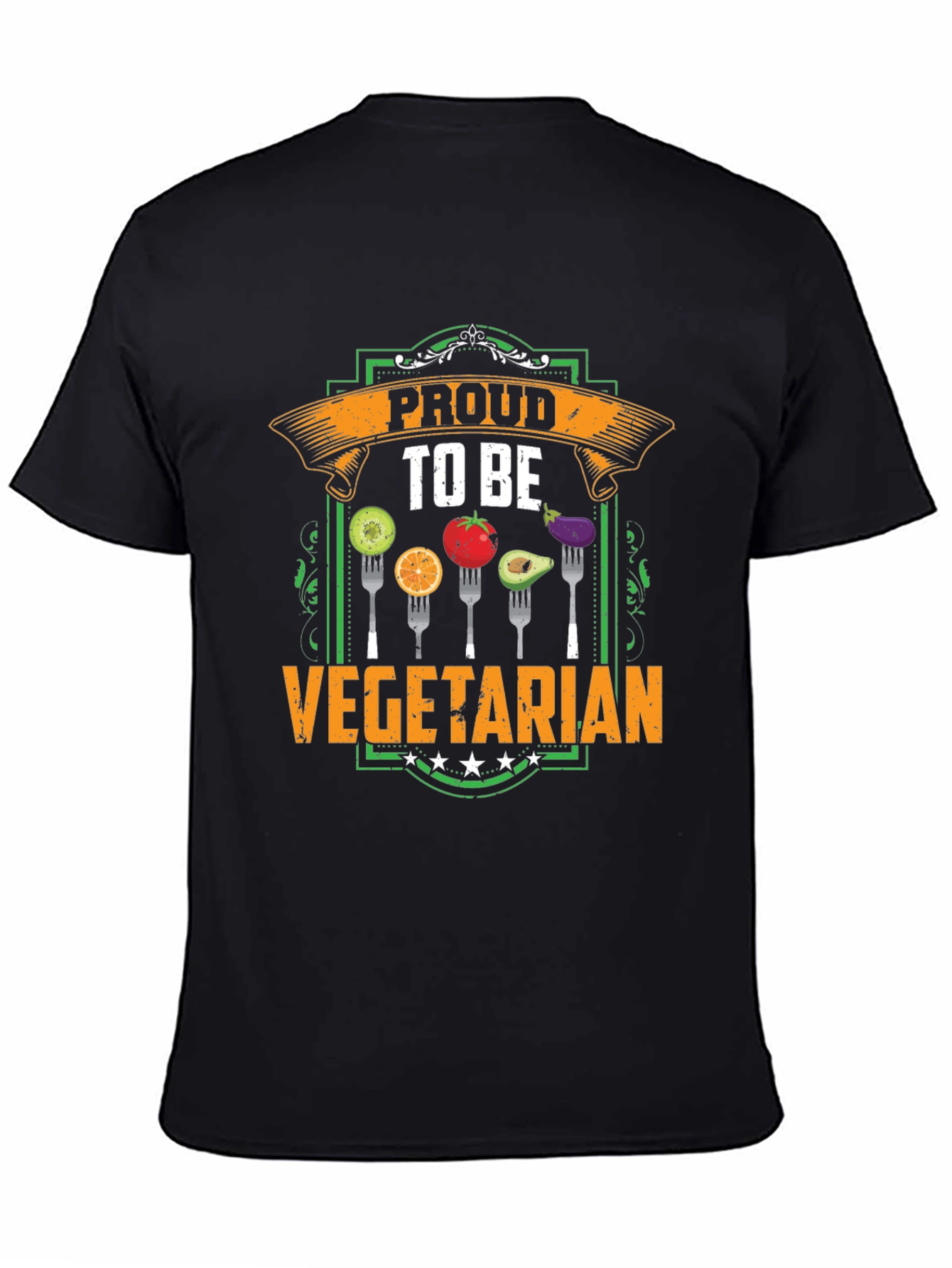 Proud To Be Vegetarian T-Shirt - Food Graphic Tee