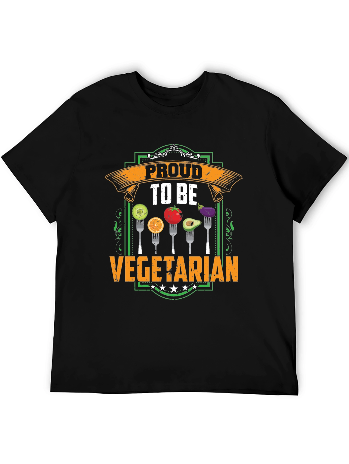 Proud To Be Vegetarian T-Shirt - Food Graphic Tee