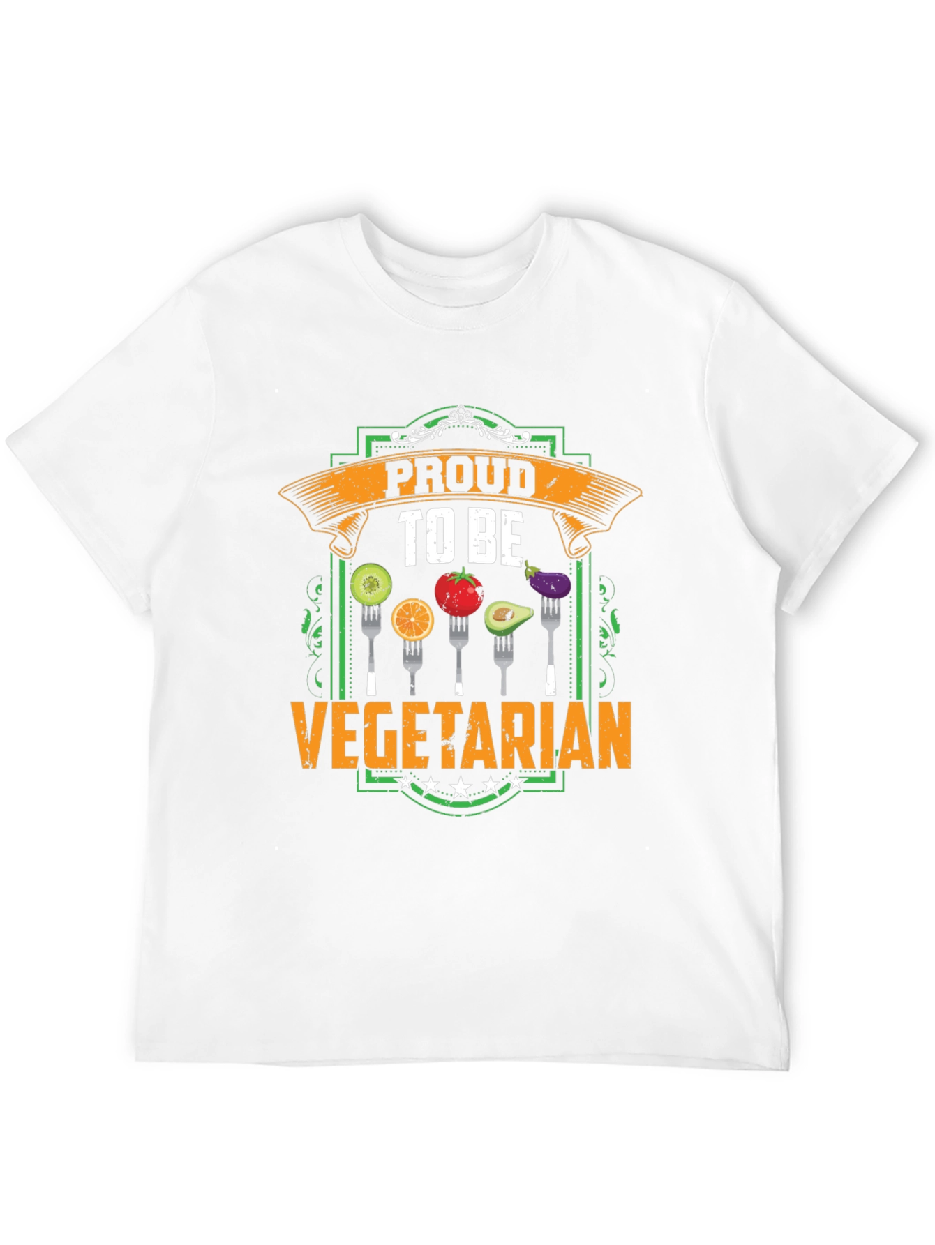 Proud To Be Vegetarian T-Shirt - Food Graphic Tee