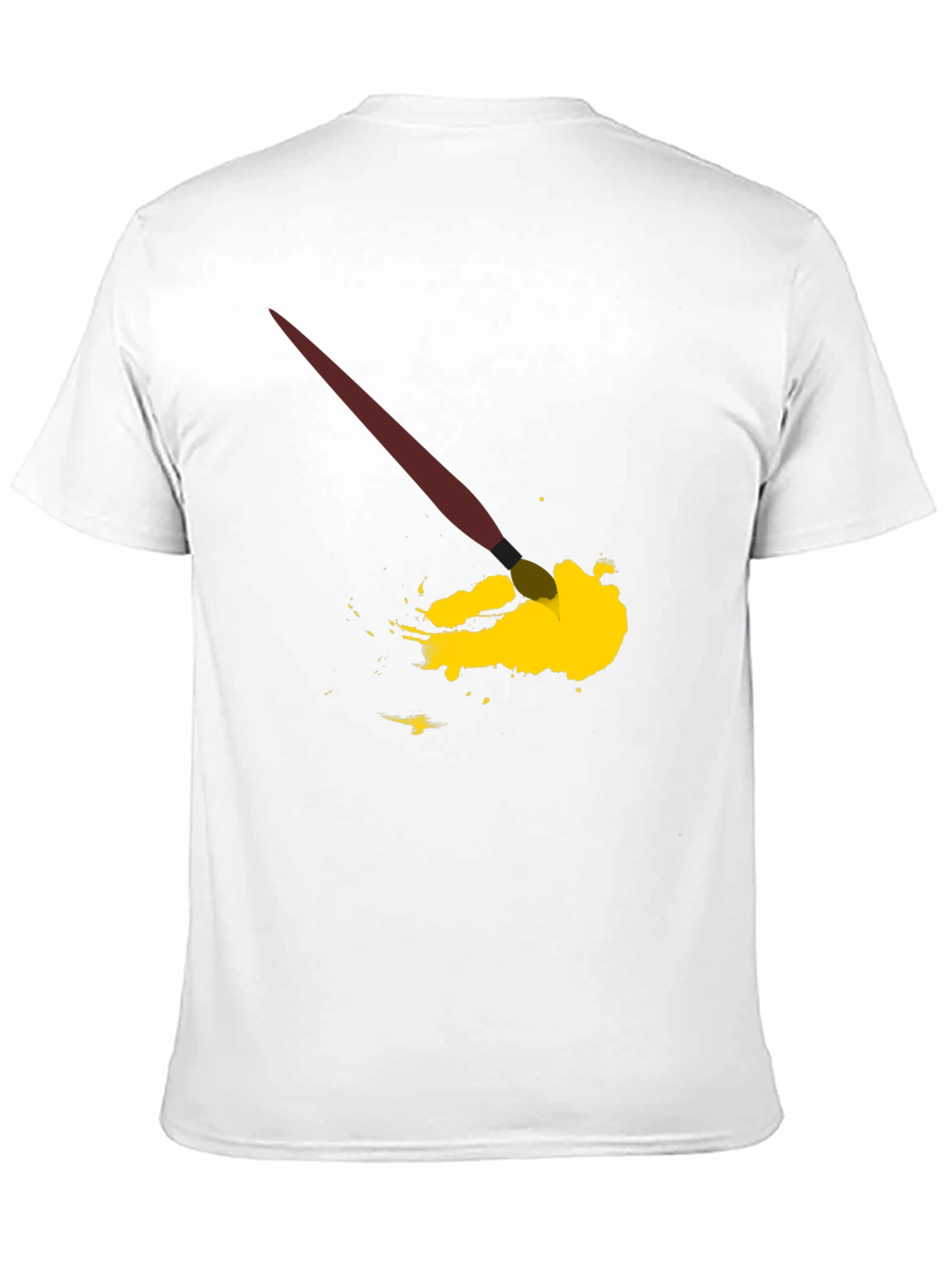 Paintbrush Splatter Graphic Tee - Artistic Expression