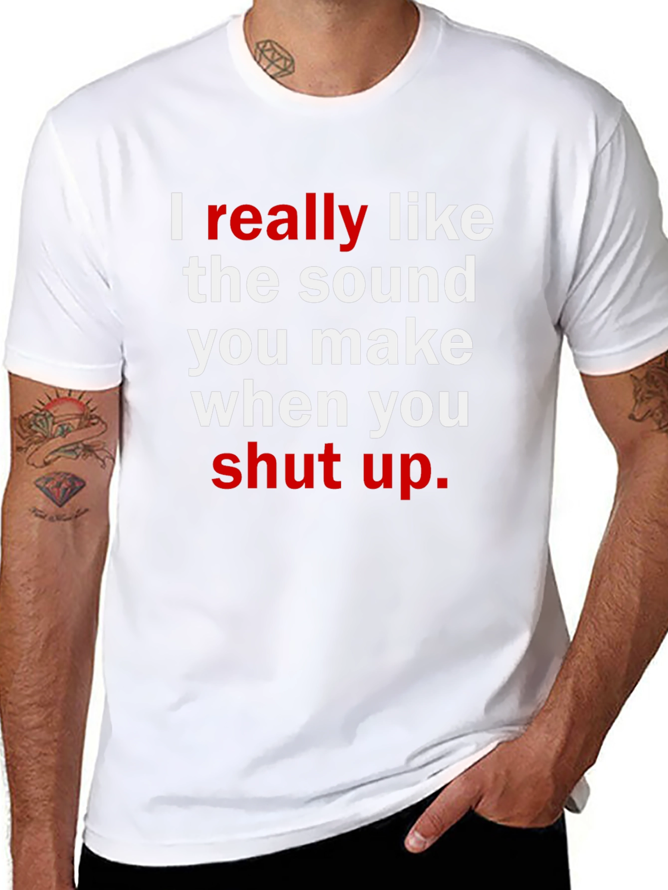Funny Sarcastic Graphic T-Shirt: I Really Like the Sound