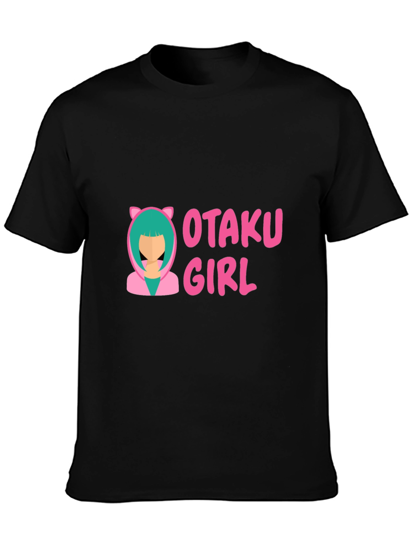 Otaku Girl Graphic Tee - Anime Lovers T-Shirt