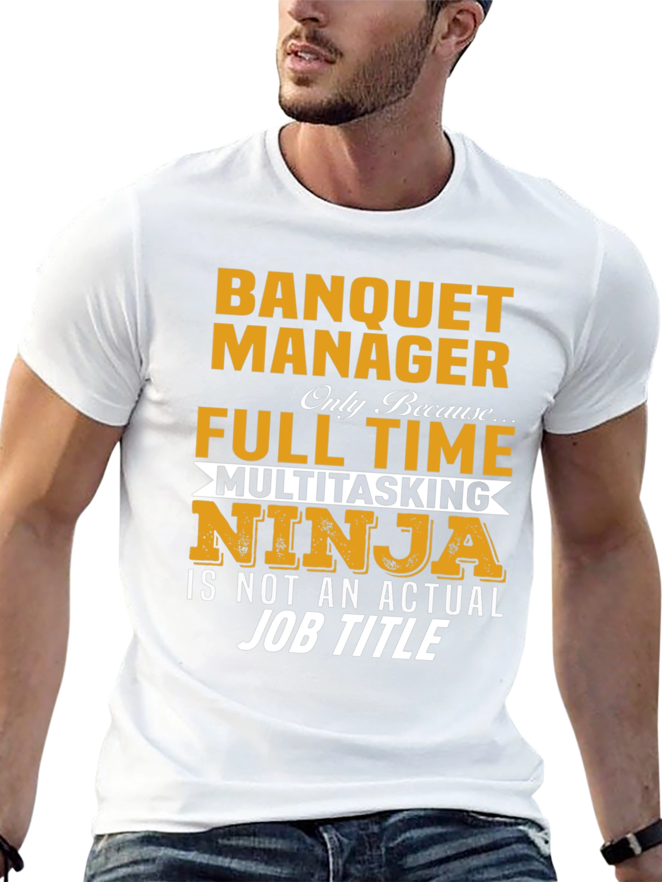 Banquet Manager T-Shirt Multitasking Ninja Job Title