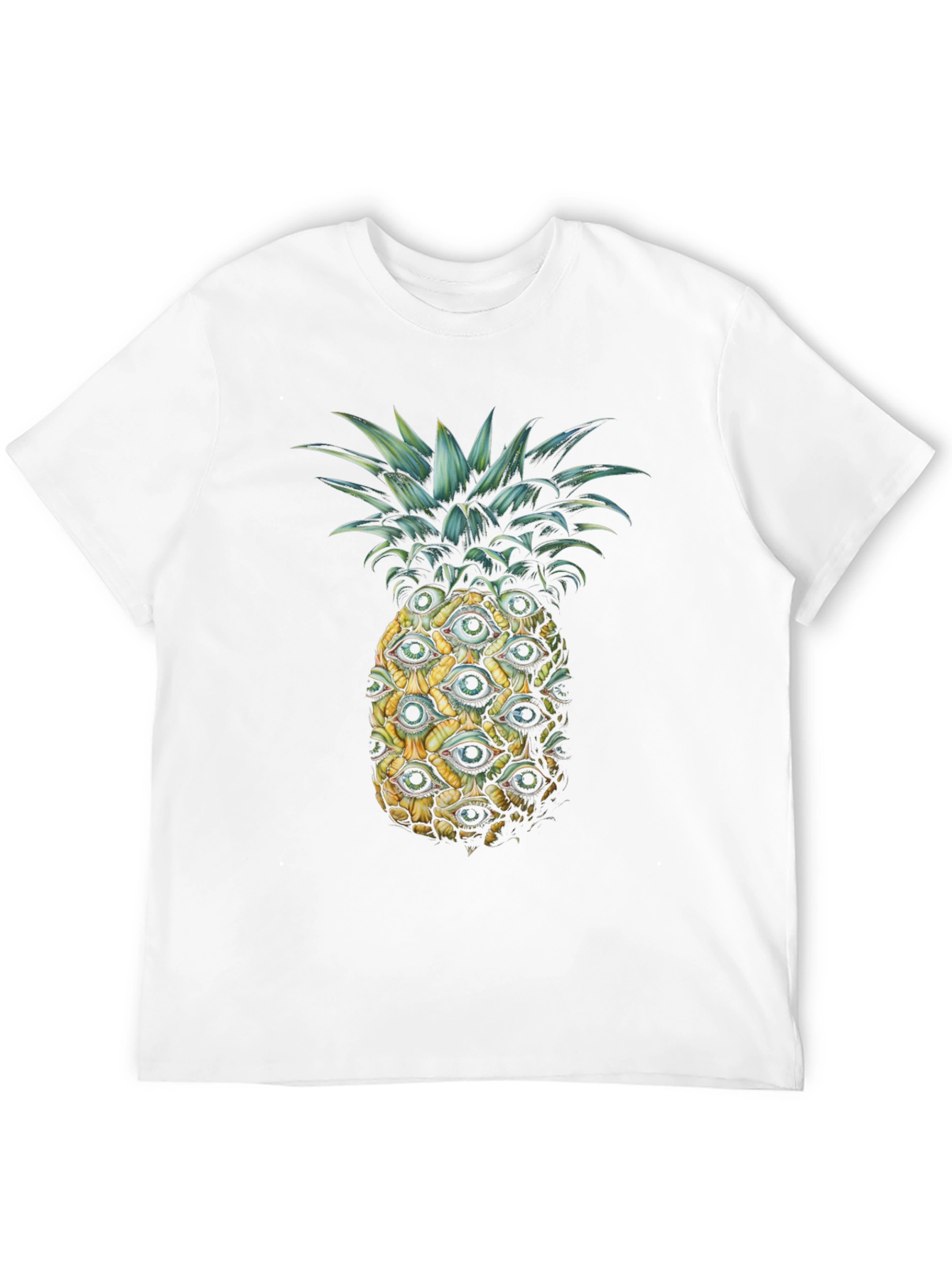 Eye Pineapple Graphic Tee - Unique Statement Shirt