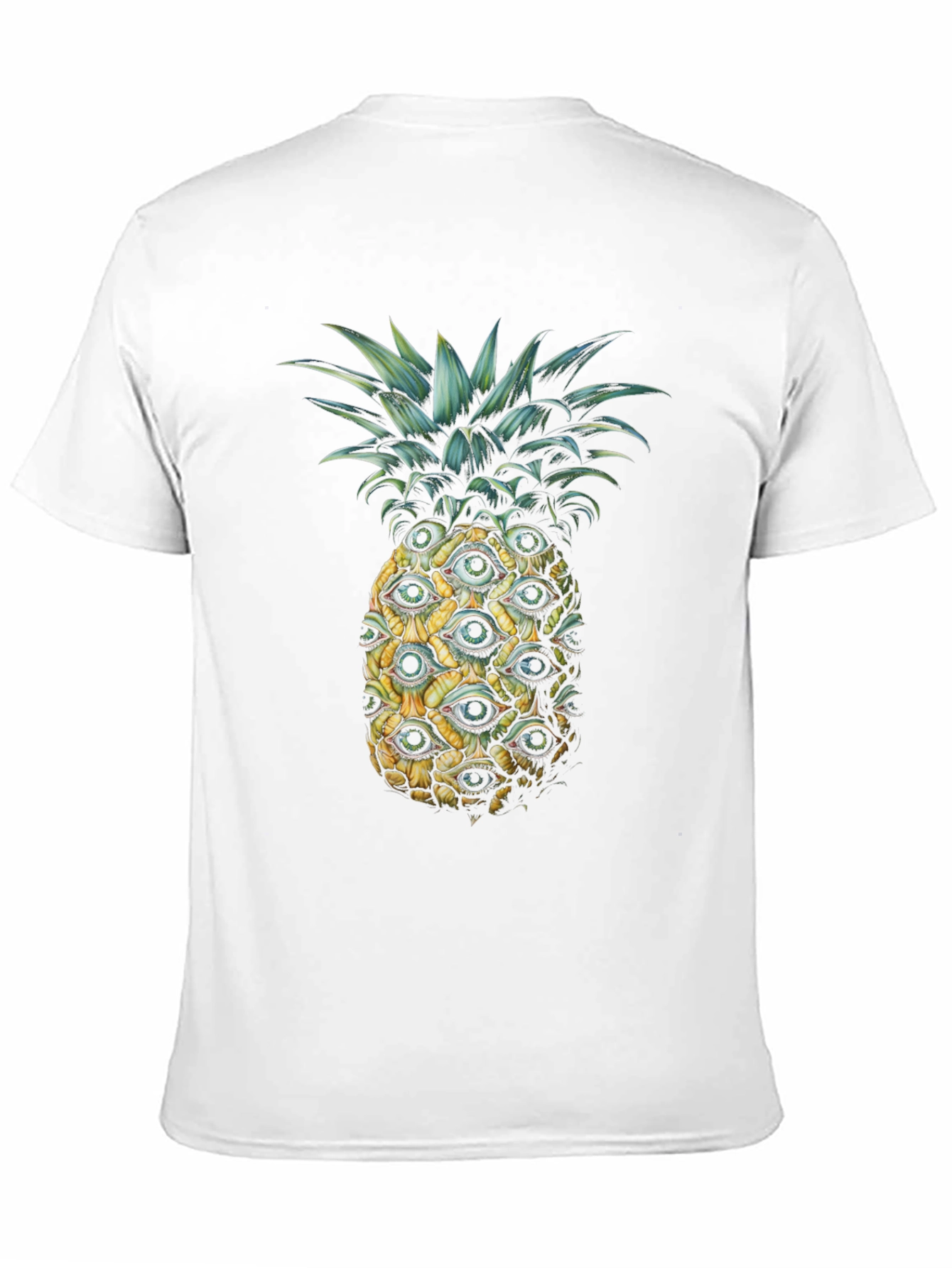 Eye Pineapple Graphic Tee - Unique Statement Shirt