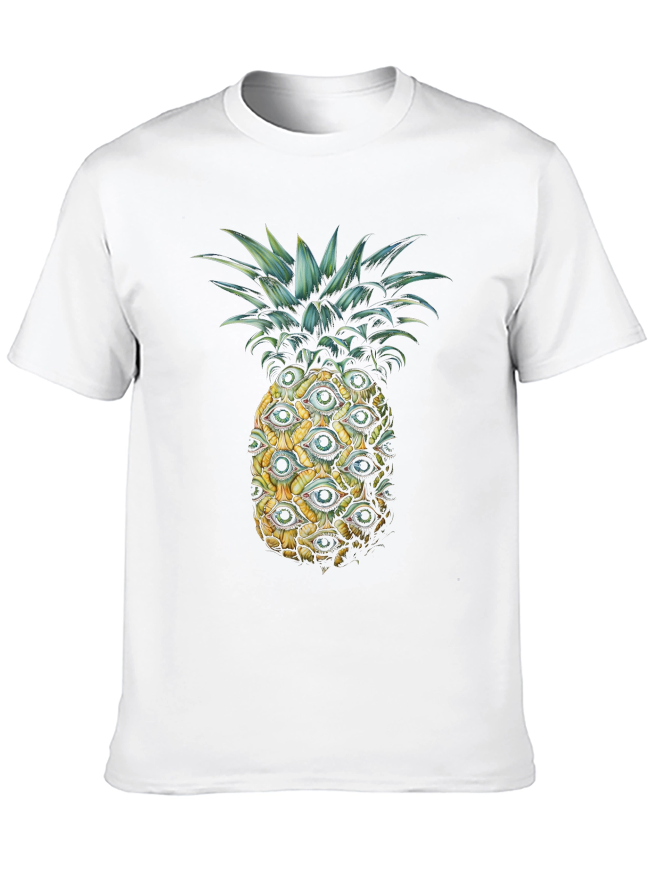 Eye Pineapple Graphic Tee - Unique Statement Shirt