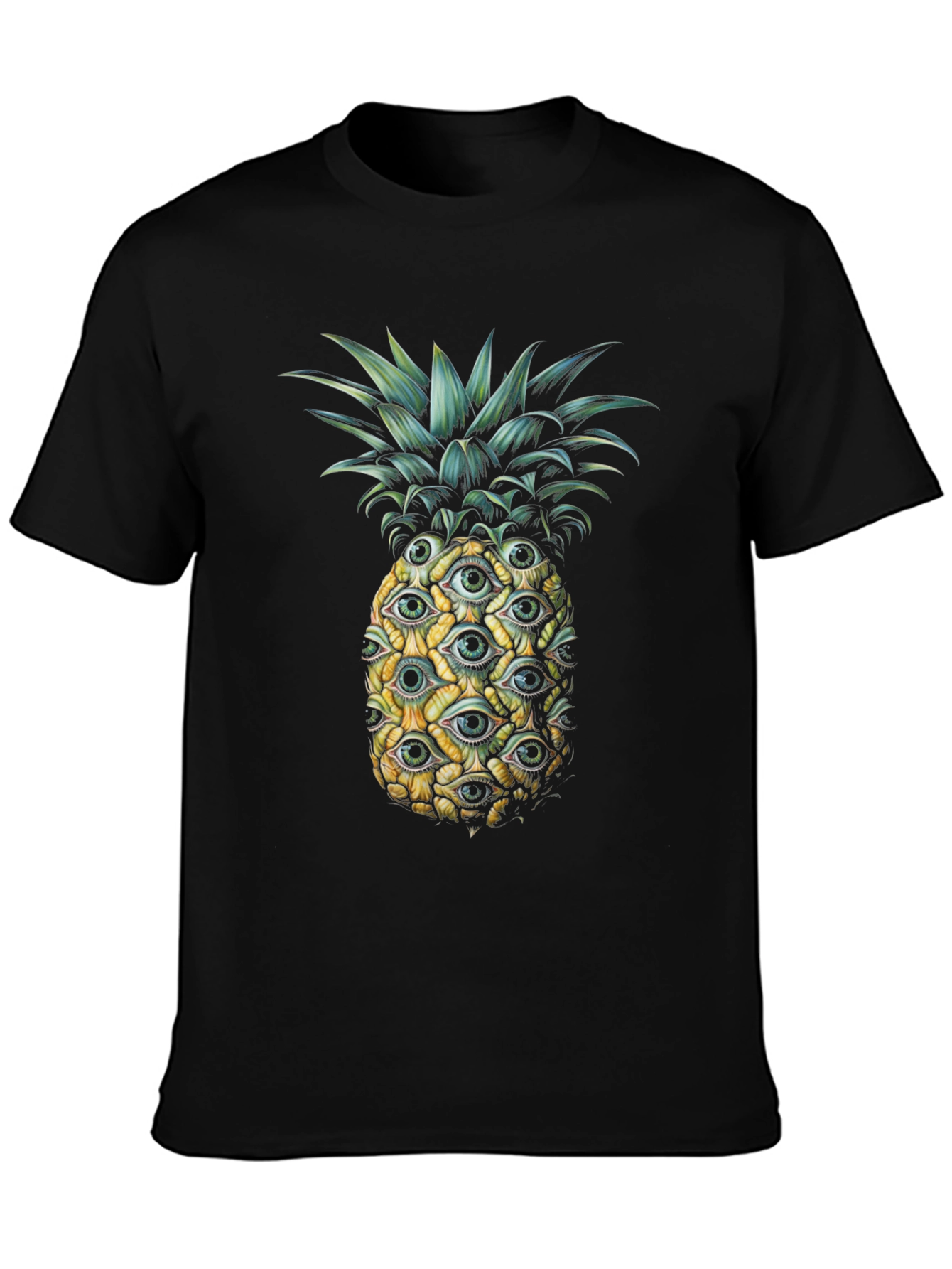 Eye Pineapple Graphic Tee - Unique Statement Shirt