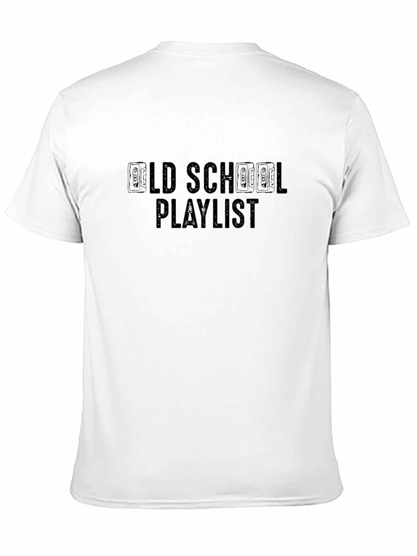 Old School Playlist Cassette Tape Graphic T-Shirt