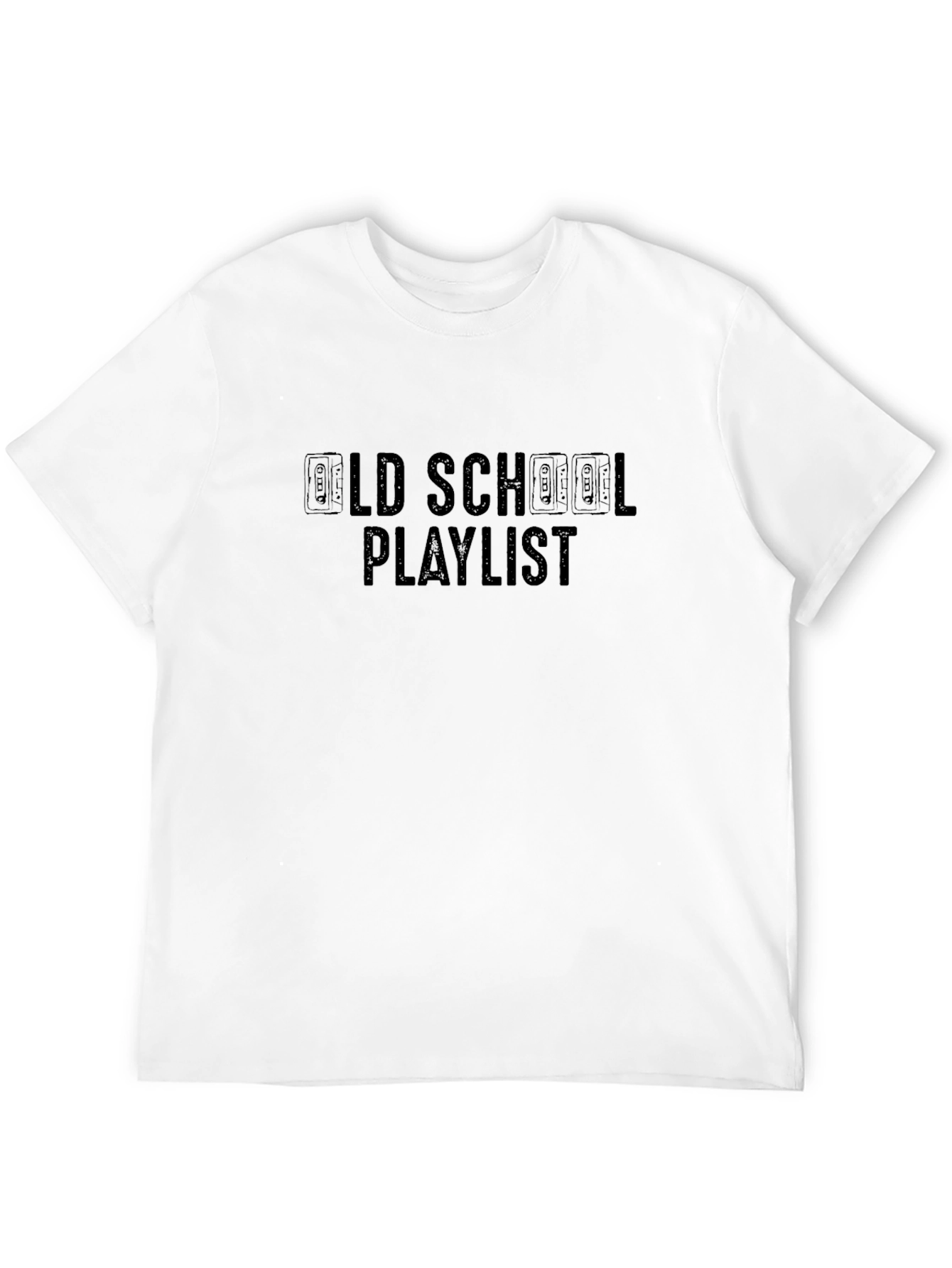 Old School Playlist Cassette Tape Graphic T-Shirt