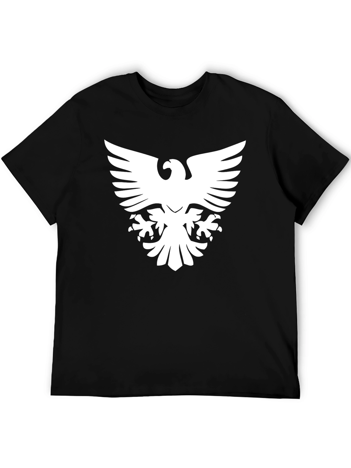 Black T-Shirt with Bold Eagle Graphic