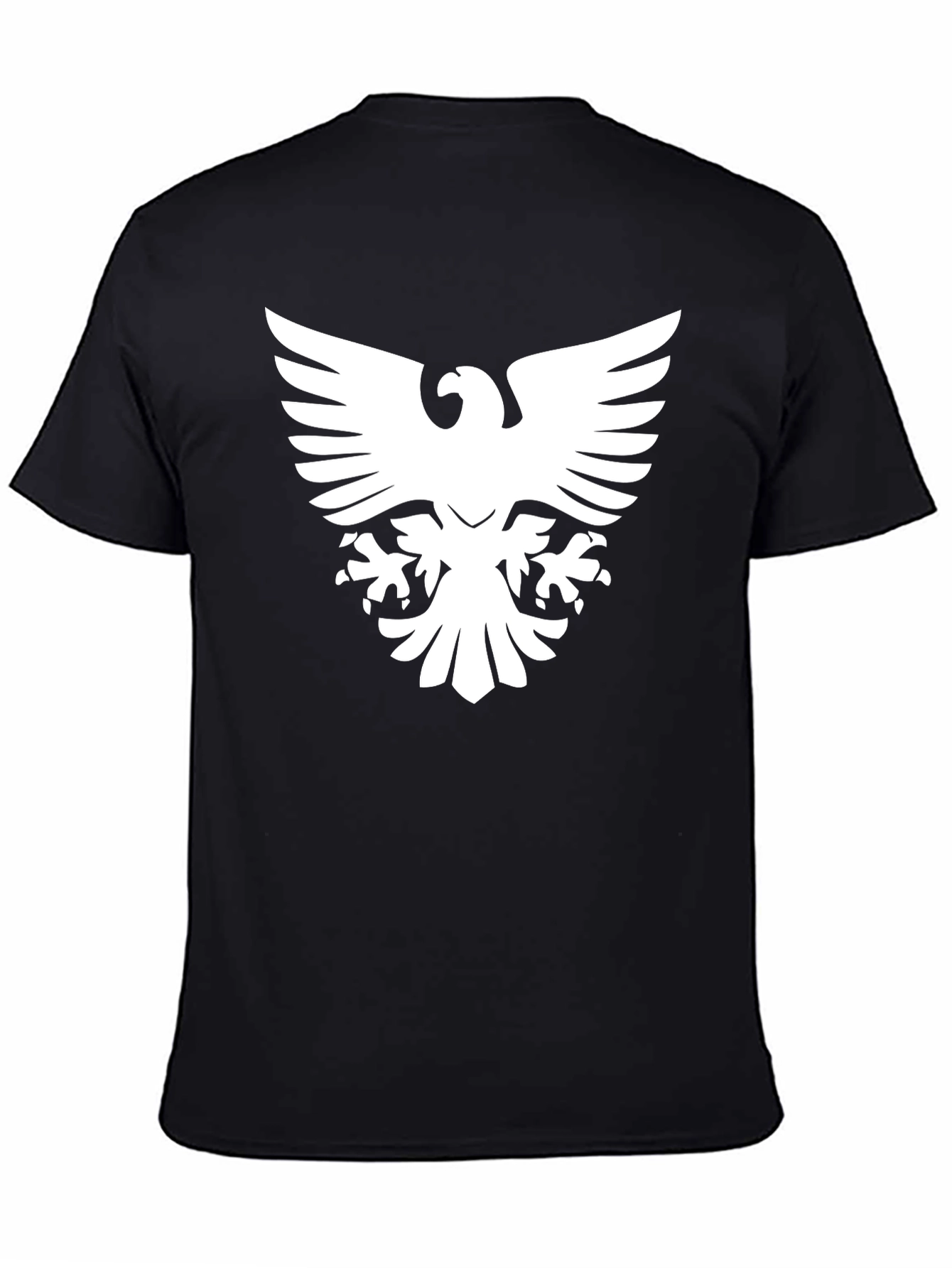 Black T-Shirt with Bold Eagle Graphic