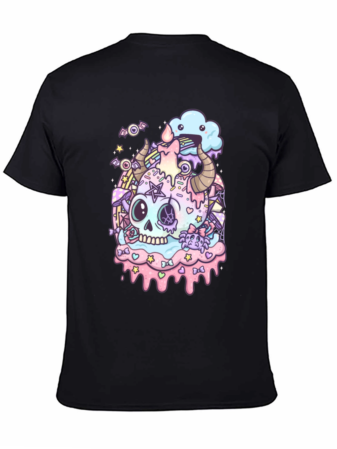 Pastel Goth Skull T-Shirt