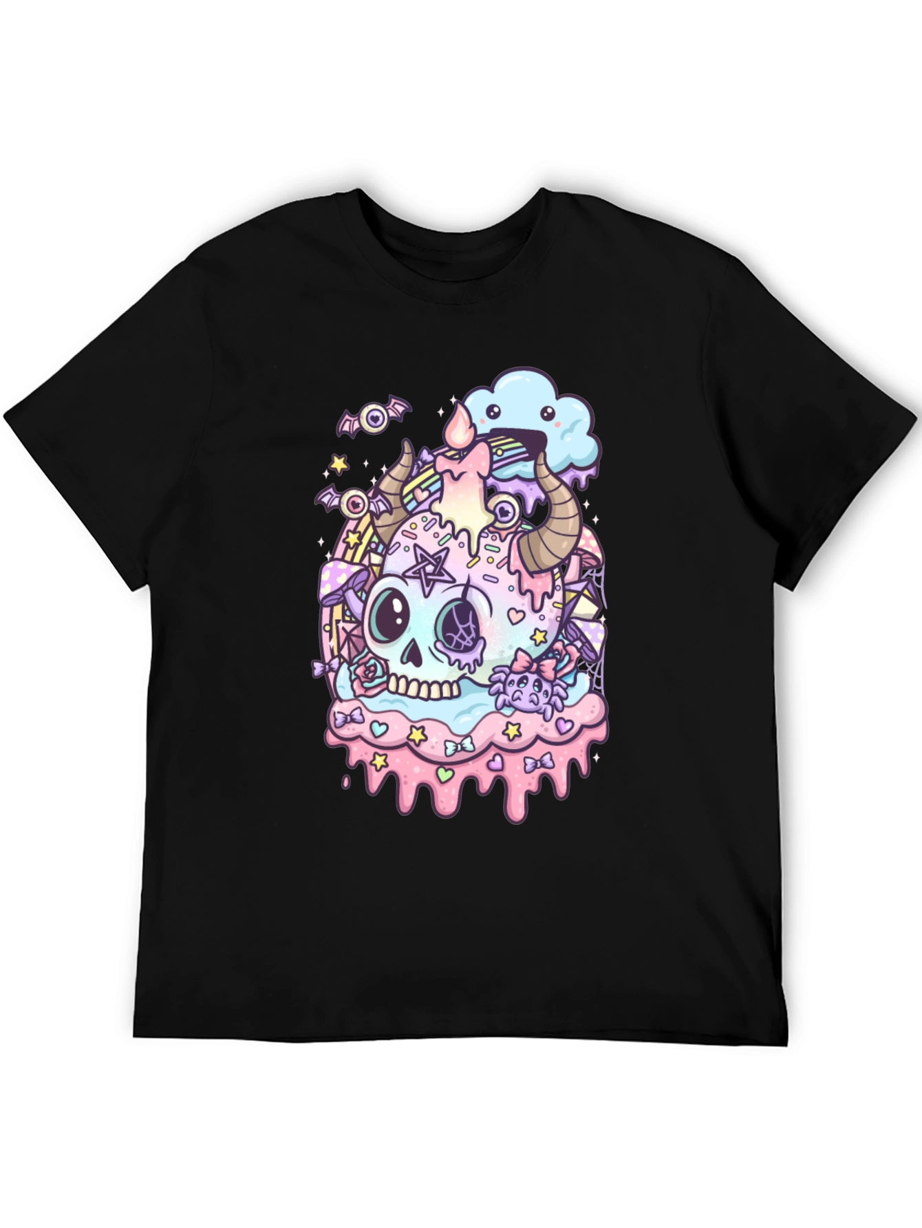 Pastel Goth Skull T-Shirt
